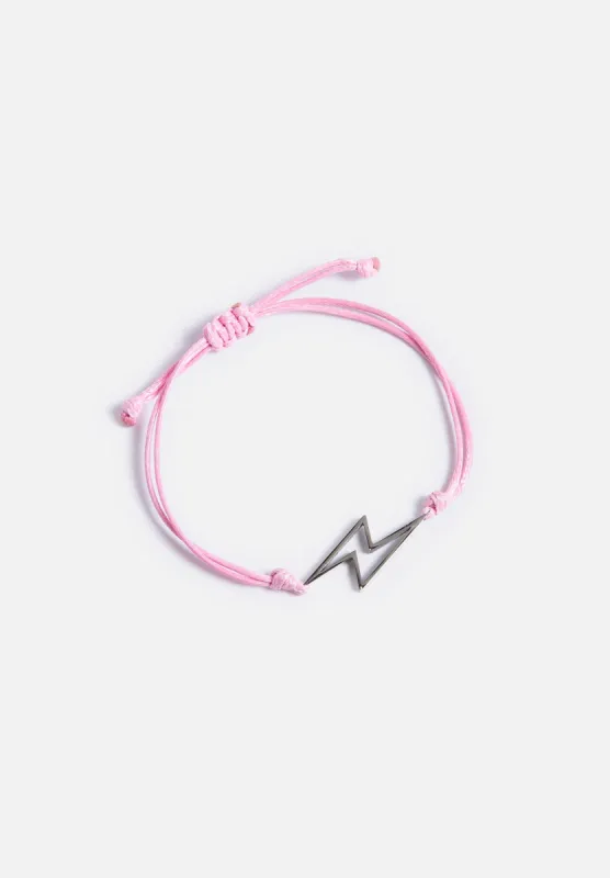 Rose Rope Bracelet - Silver Bolt sold by Seek Discomfort