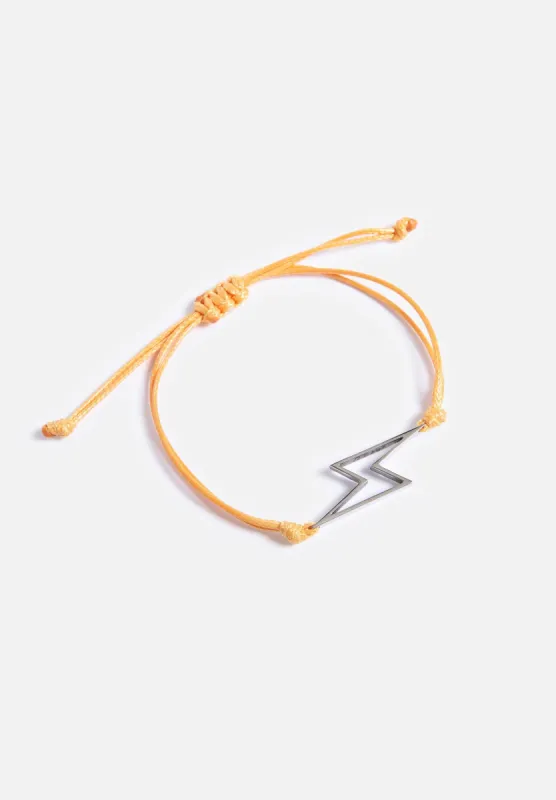 Yellow Rope Bracelet - Silver Bolt sold by Seek Discomfort
