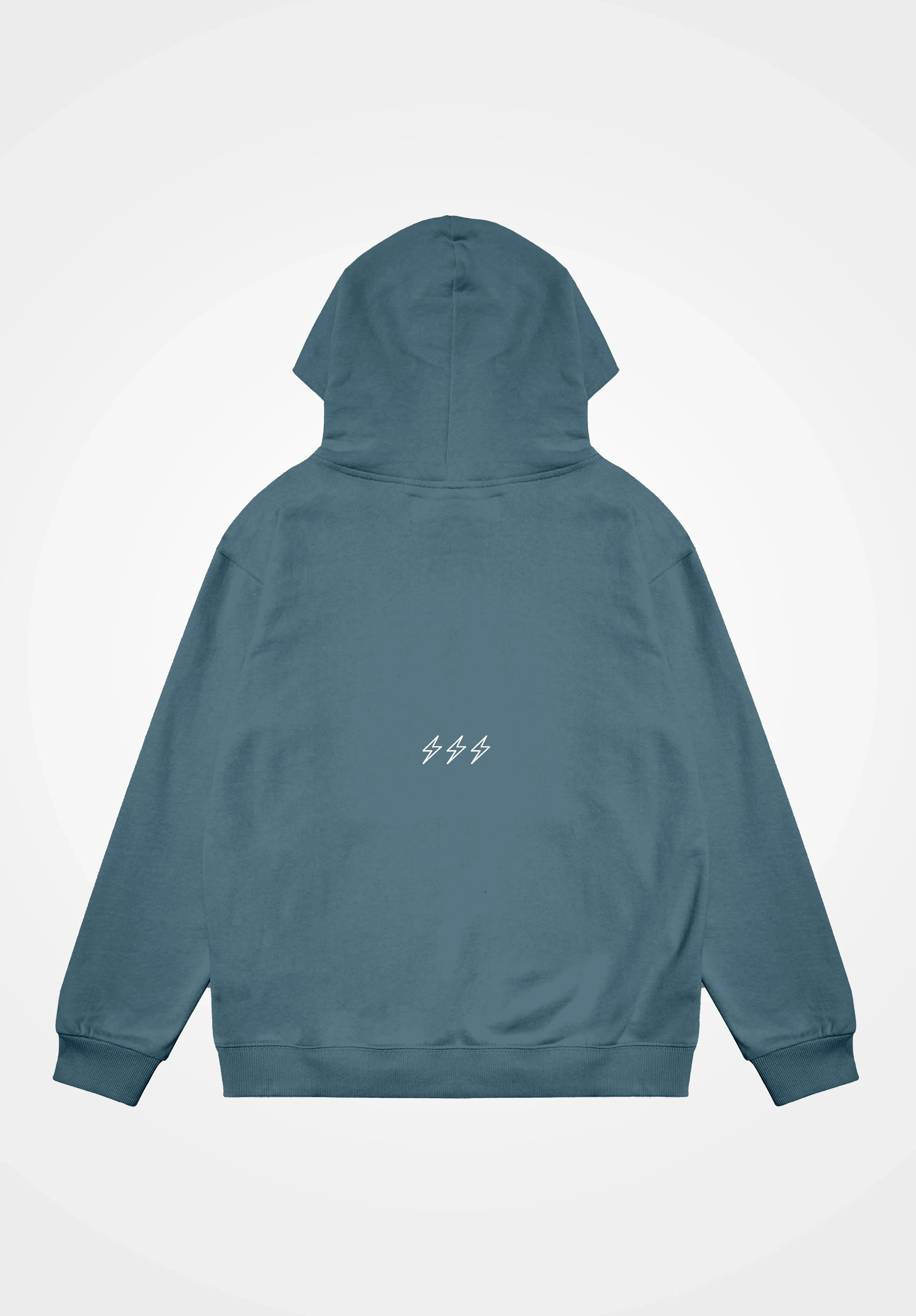 Slate 'Love Over Fear' Essential Hoodie sold by Seek Discomfort product image thumbnail 2