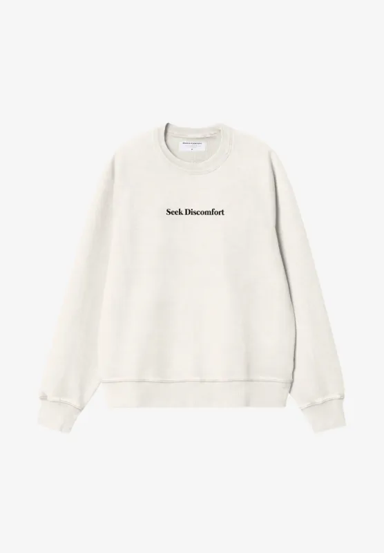 Off White Seeker Sweatshirt sold by Seek Discomfort