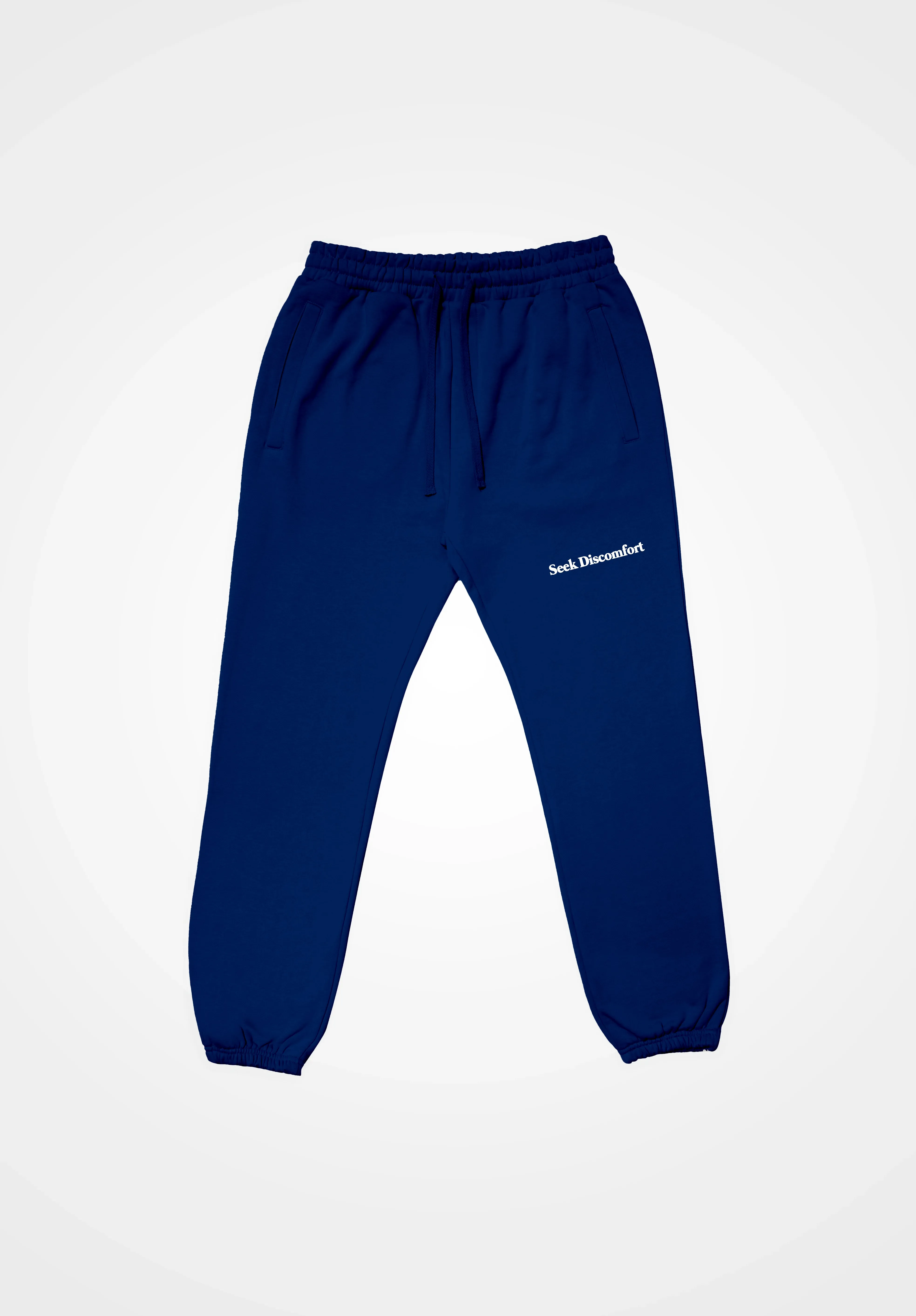 Navy Seeker Sweatpants sold by Seek Discomfort
