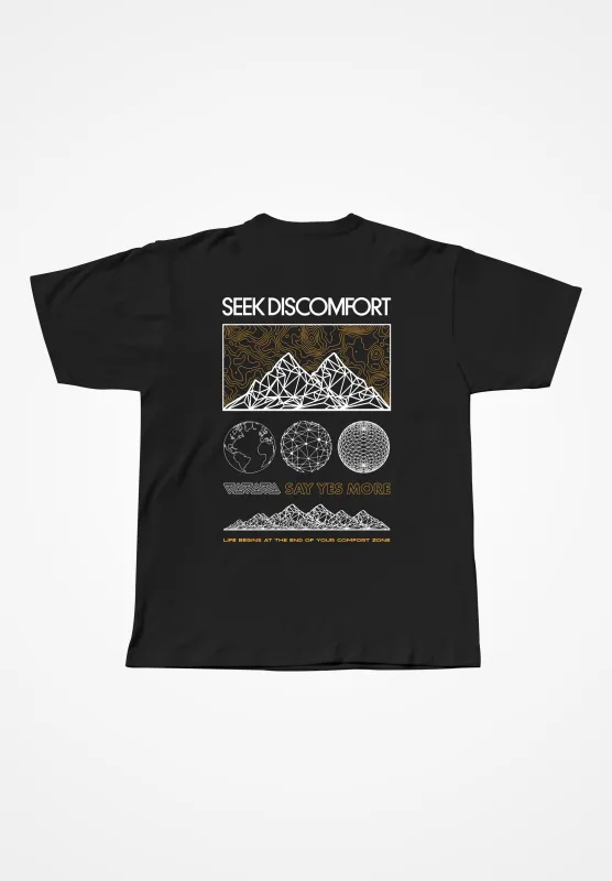 Summit Beyond Tee made by Seek Discomfort