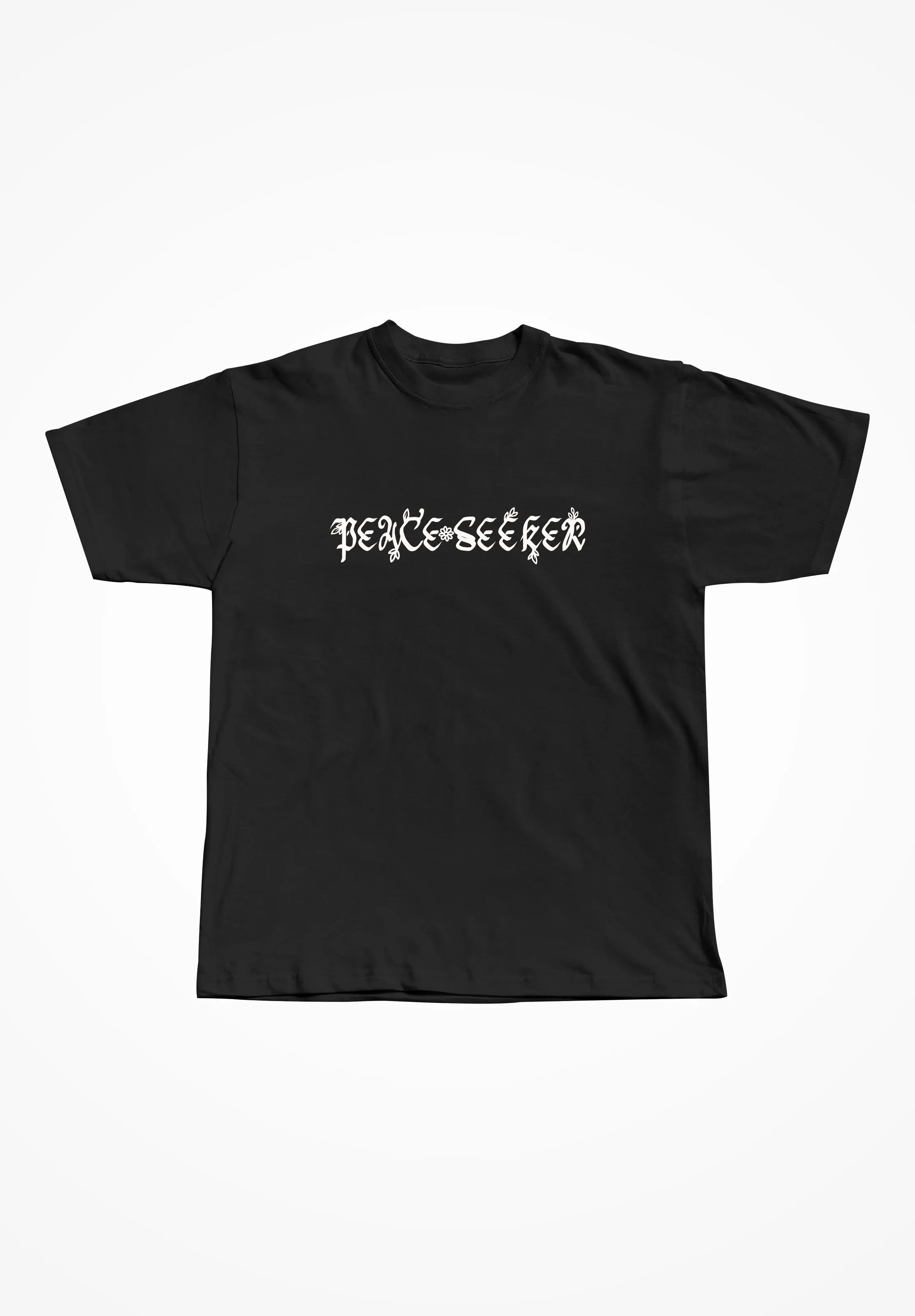 Peace Seeker Tee Black sold by Seek Discomfort product image thumbnail 2