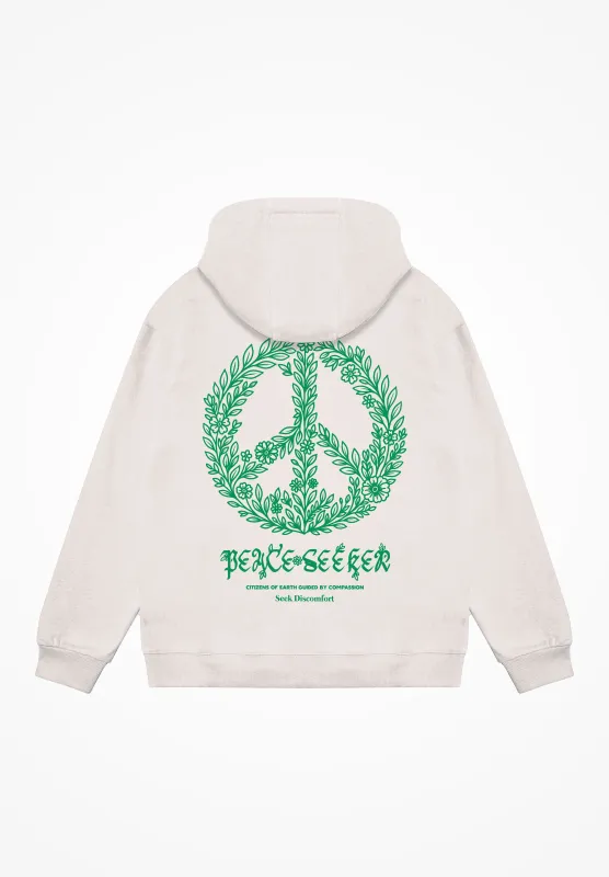 Peace Seeker Hoodie Sandshell sold by Seek Discomfort
