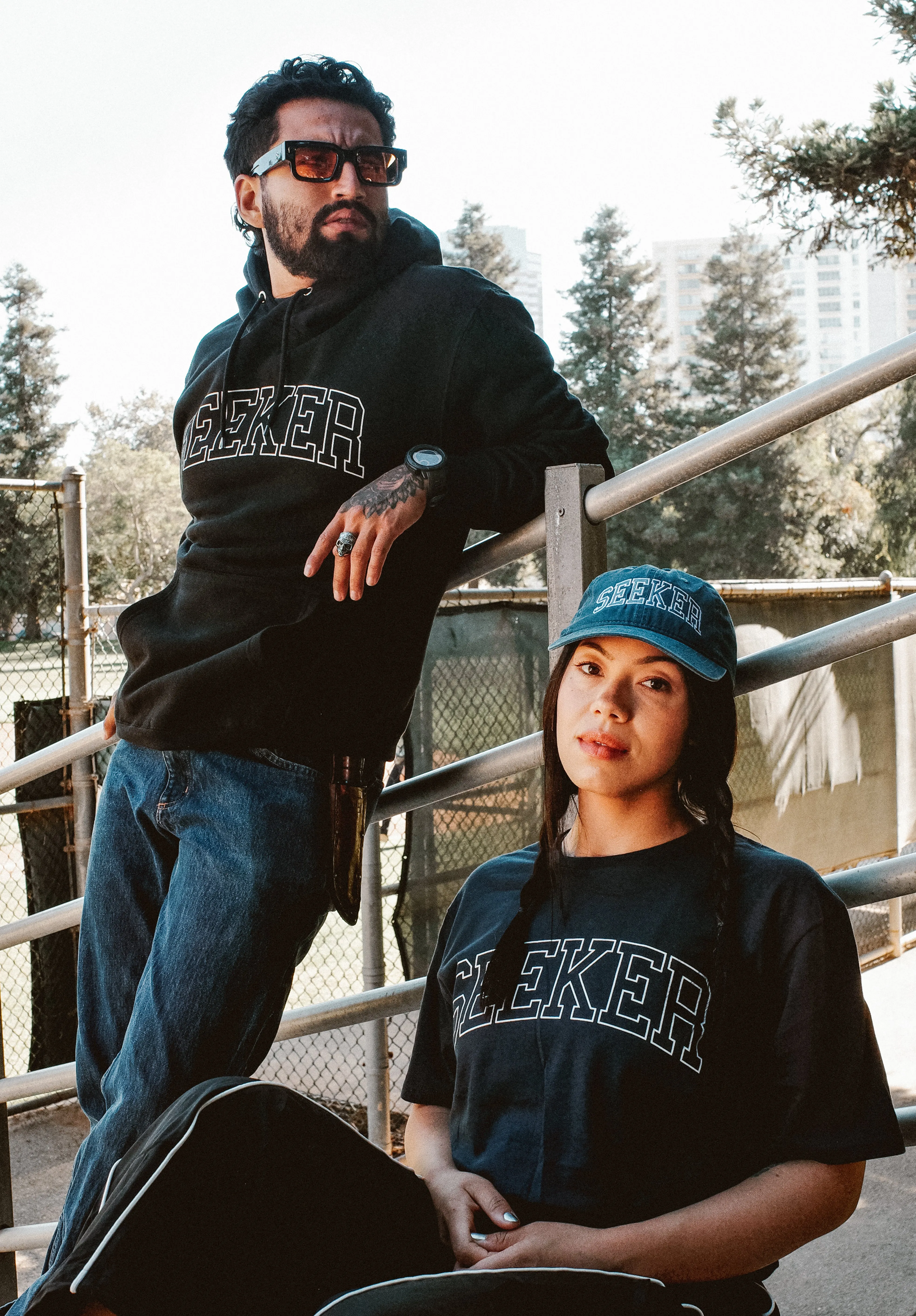 Seeker College Hoodie sold by Seek Discomfort product image thumbnail 3