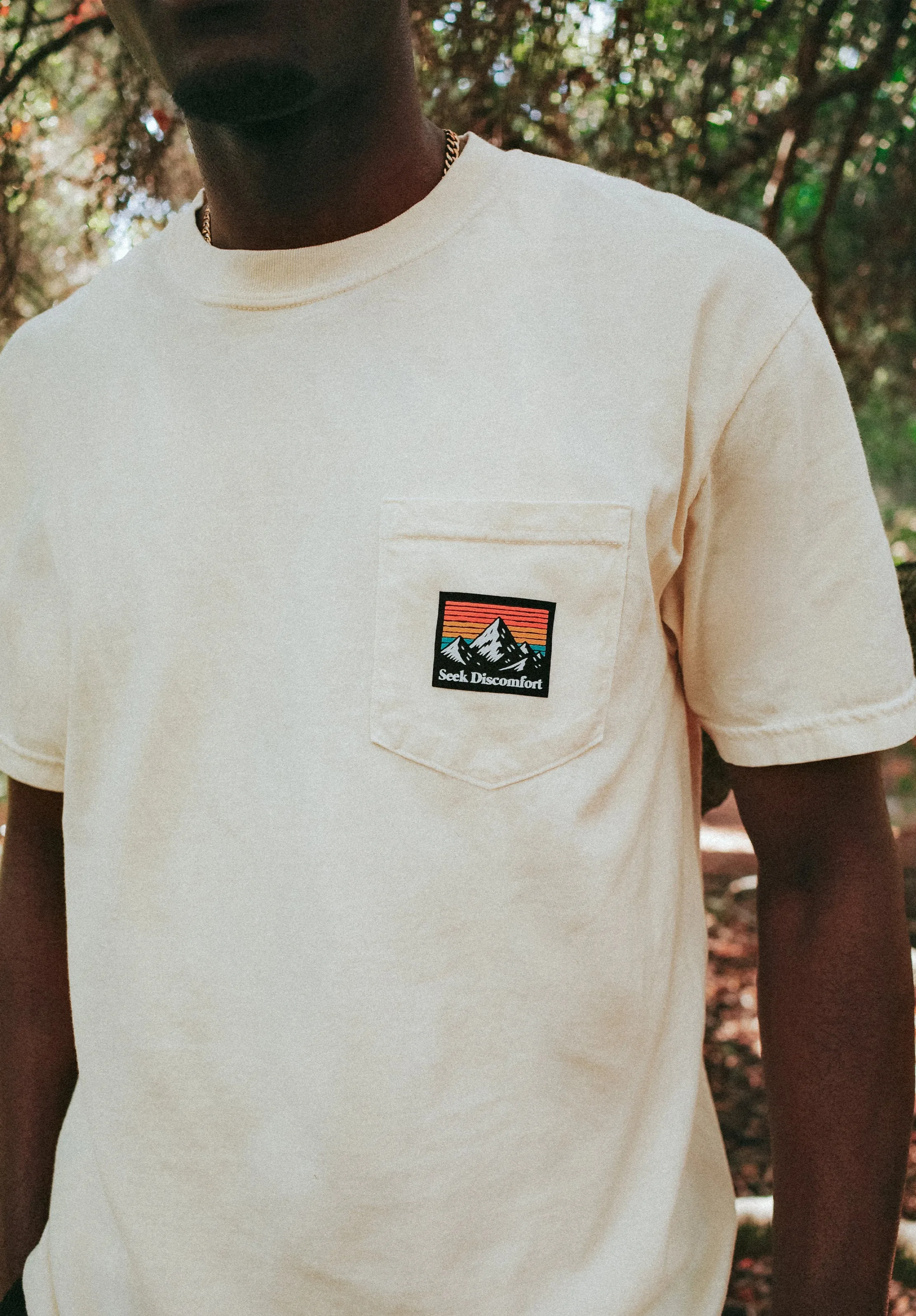 Trail Patch Pocket Tee - White sold by Seek Discomfort product image thumbnail 2