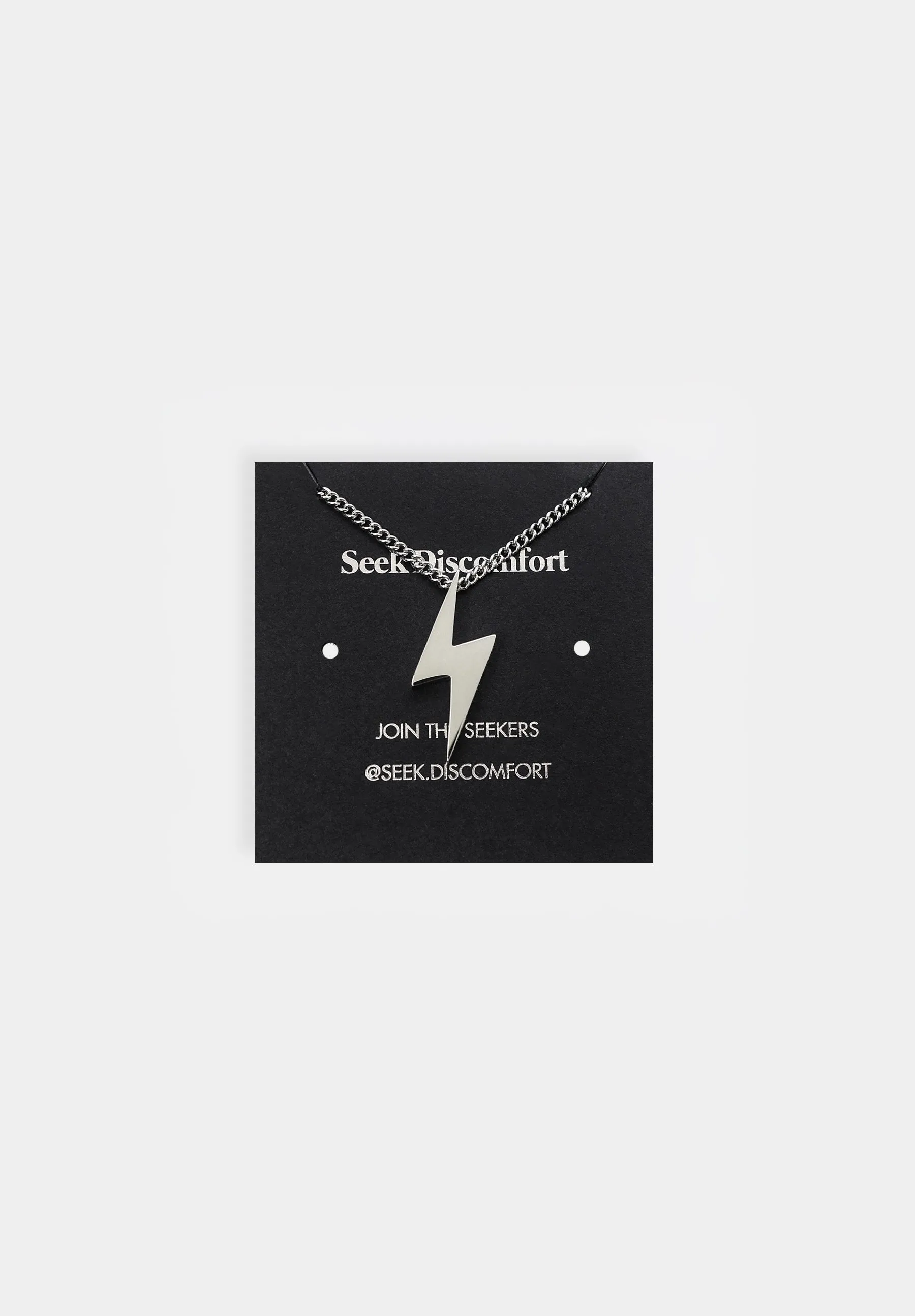 Silver Seeker Necklace sold by Seek Discomfort product image thumbnail 2
