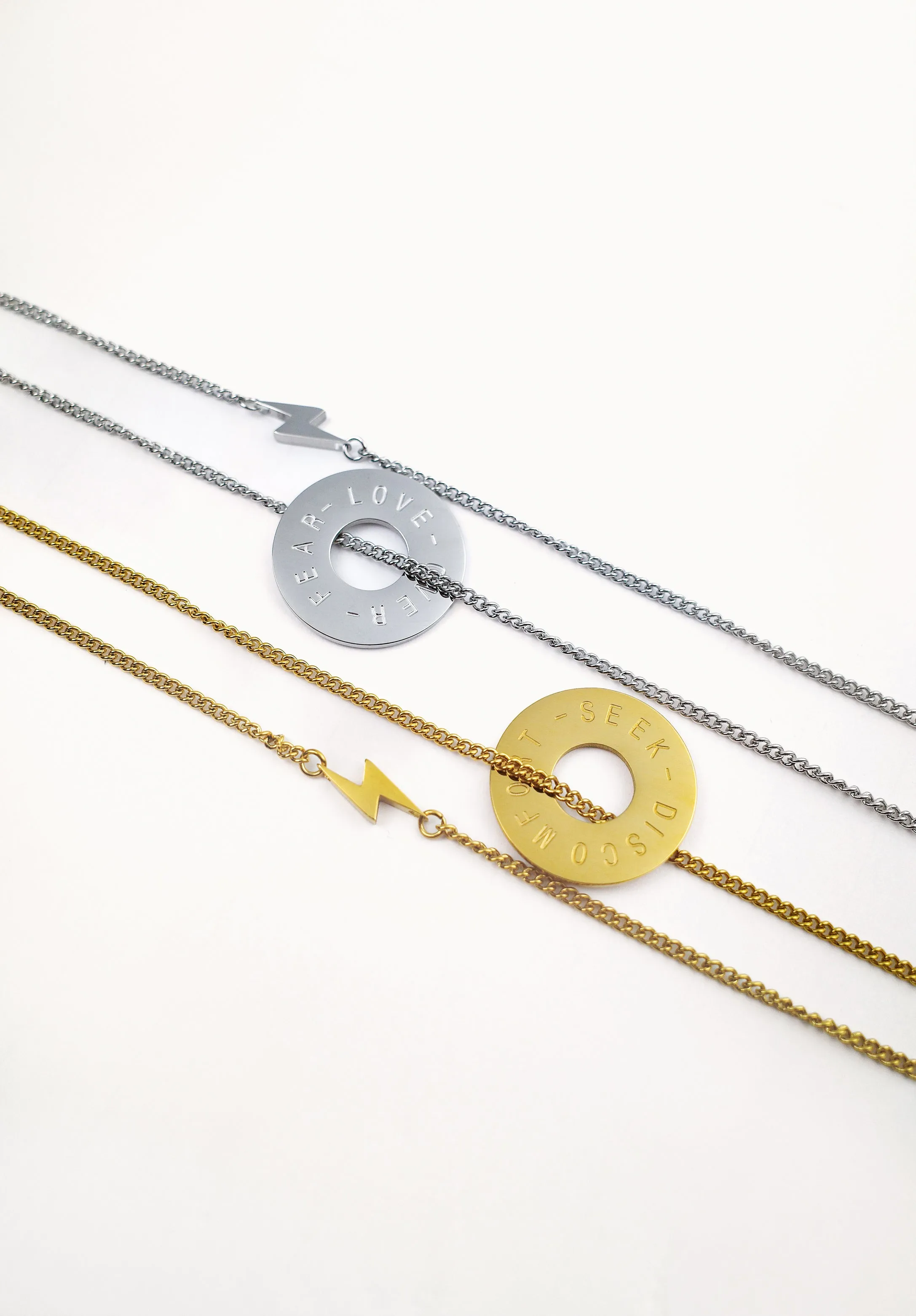 Gold Mantra Necklace sold by Seek Discomfort product image thumbnail 3