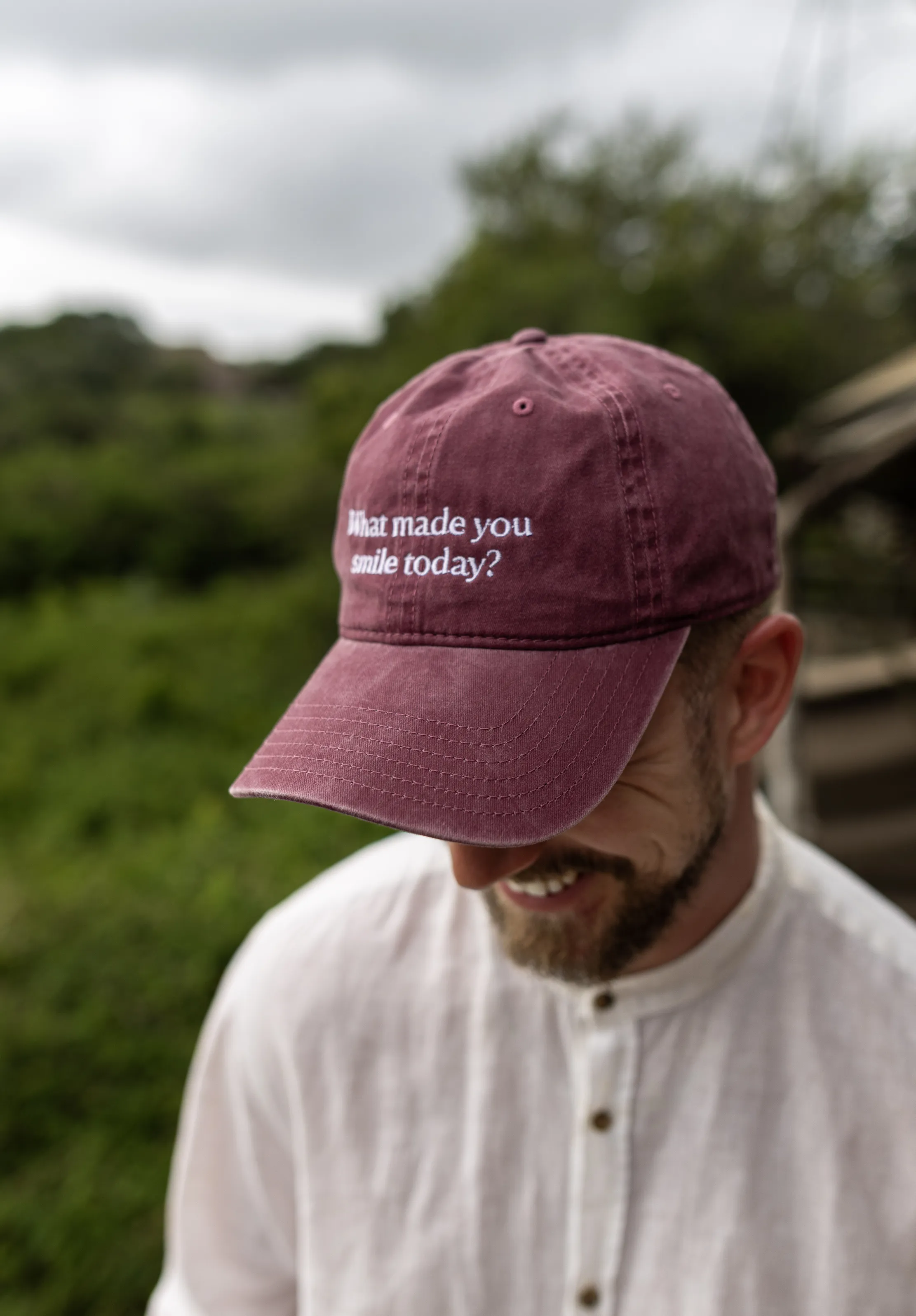 What made you smile today Cap sold by Seek Discomfort product image thumbnail 2