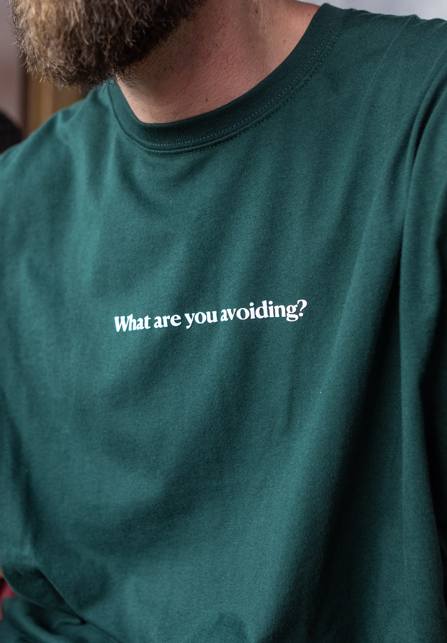 What are you avoiding Tee sold by Seek Discomfort product image thumbnail 4