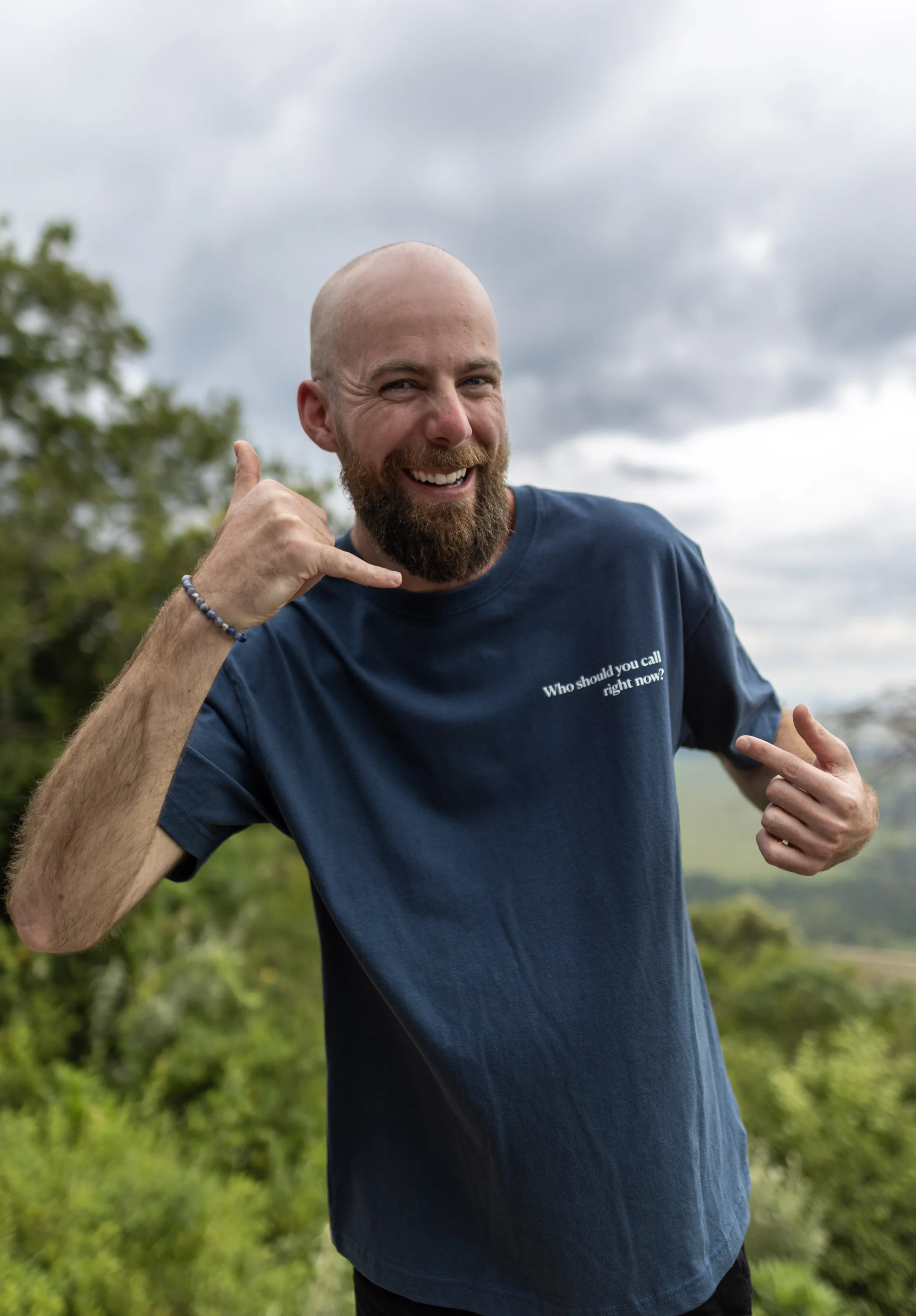 Who Should you call right now Tee sold by Seek Discomfort product image thumbnail 2