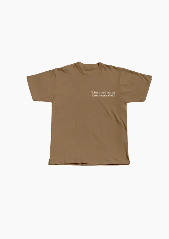 What would you try Tee made by Seek Discomfort