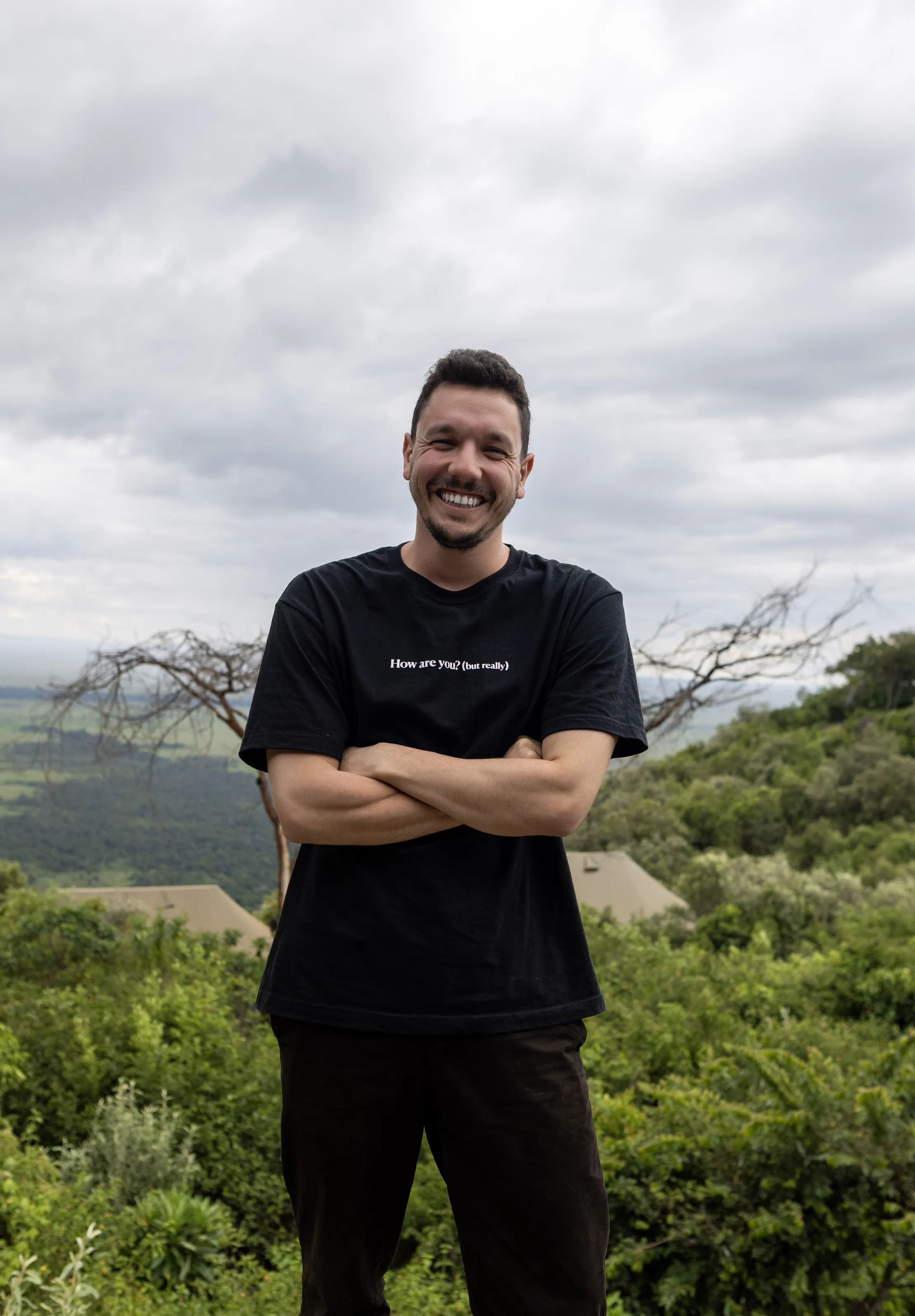 How are you? (but really) Tee sold by Seek Discomfort product image thumbnail 2