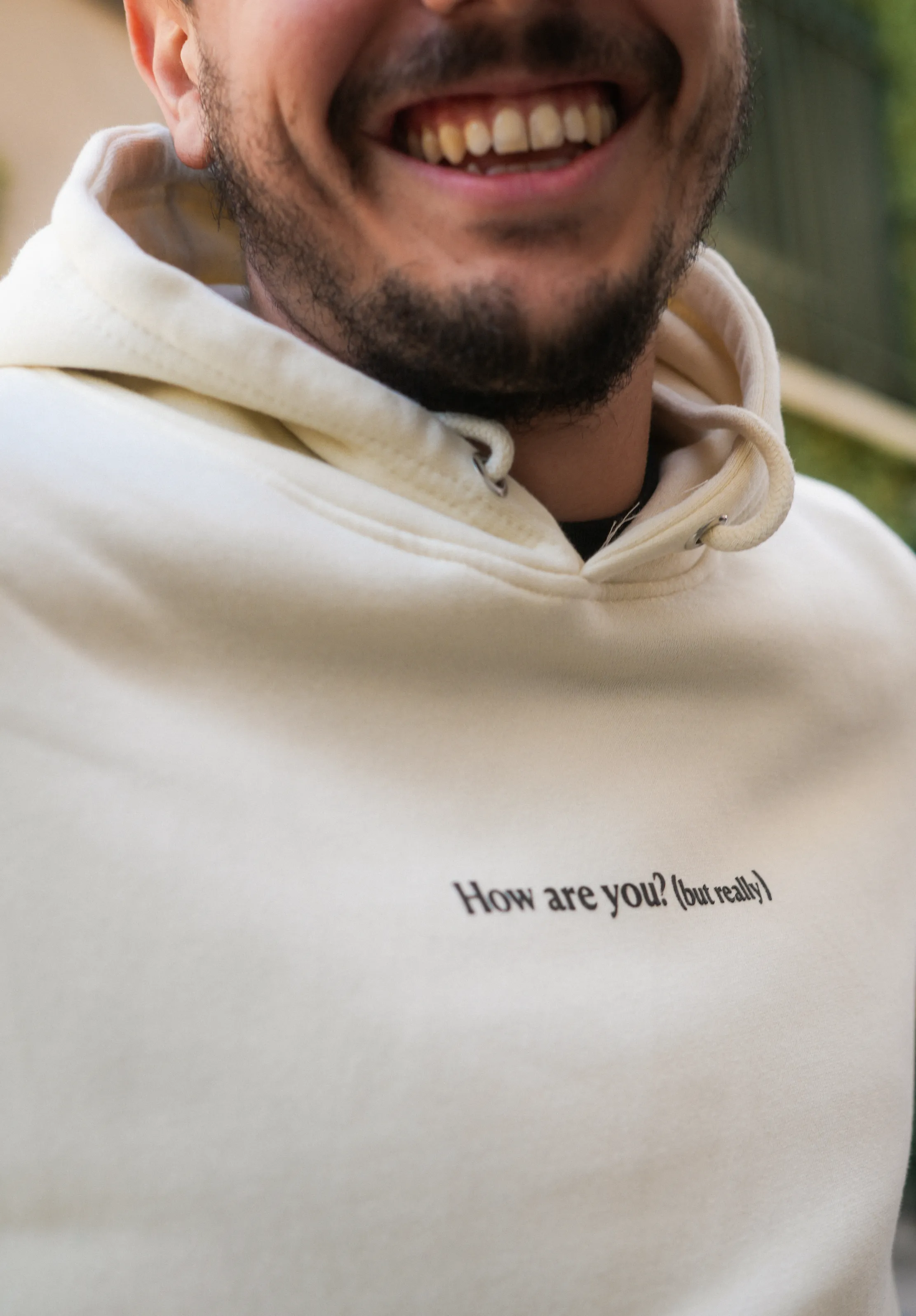 How are you (but really) Hoodie sold by Seek Discomfort product image thumbnail 4