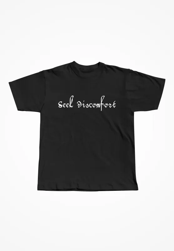 Script Tee made by Seek Discomfort