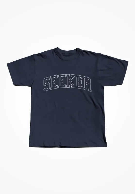 Seeker College Tee made by Seek Discomfort