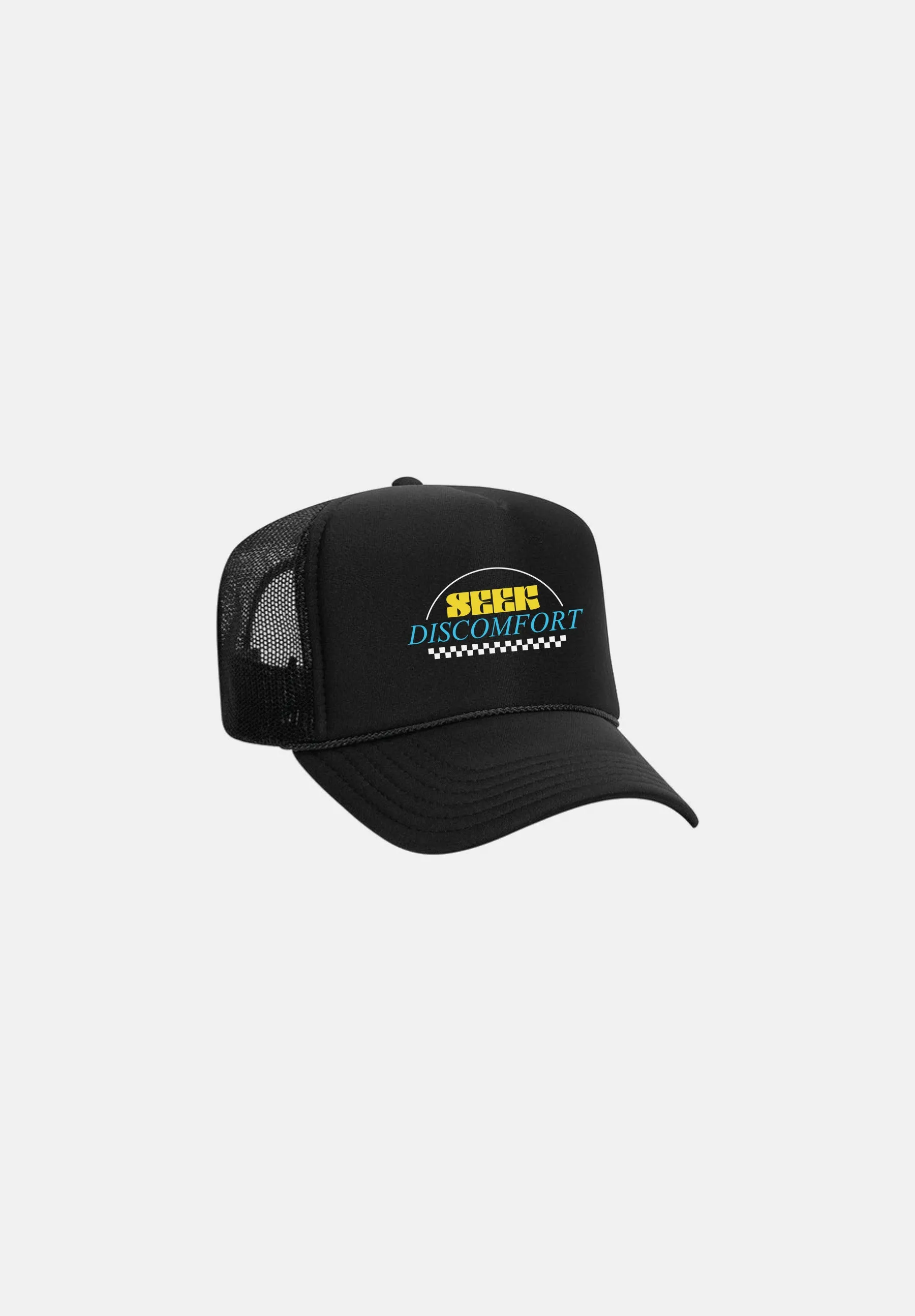Black Looking for an Adventure Trucker Hat sold by Seek Discomfort