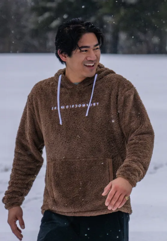 Brown Sherpa Hoodie sold by Seek Discomfort