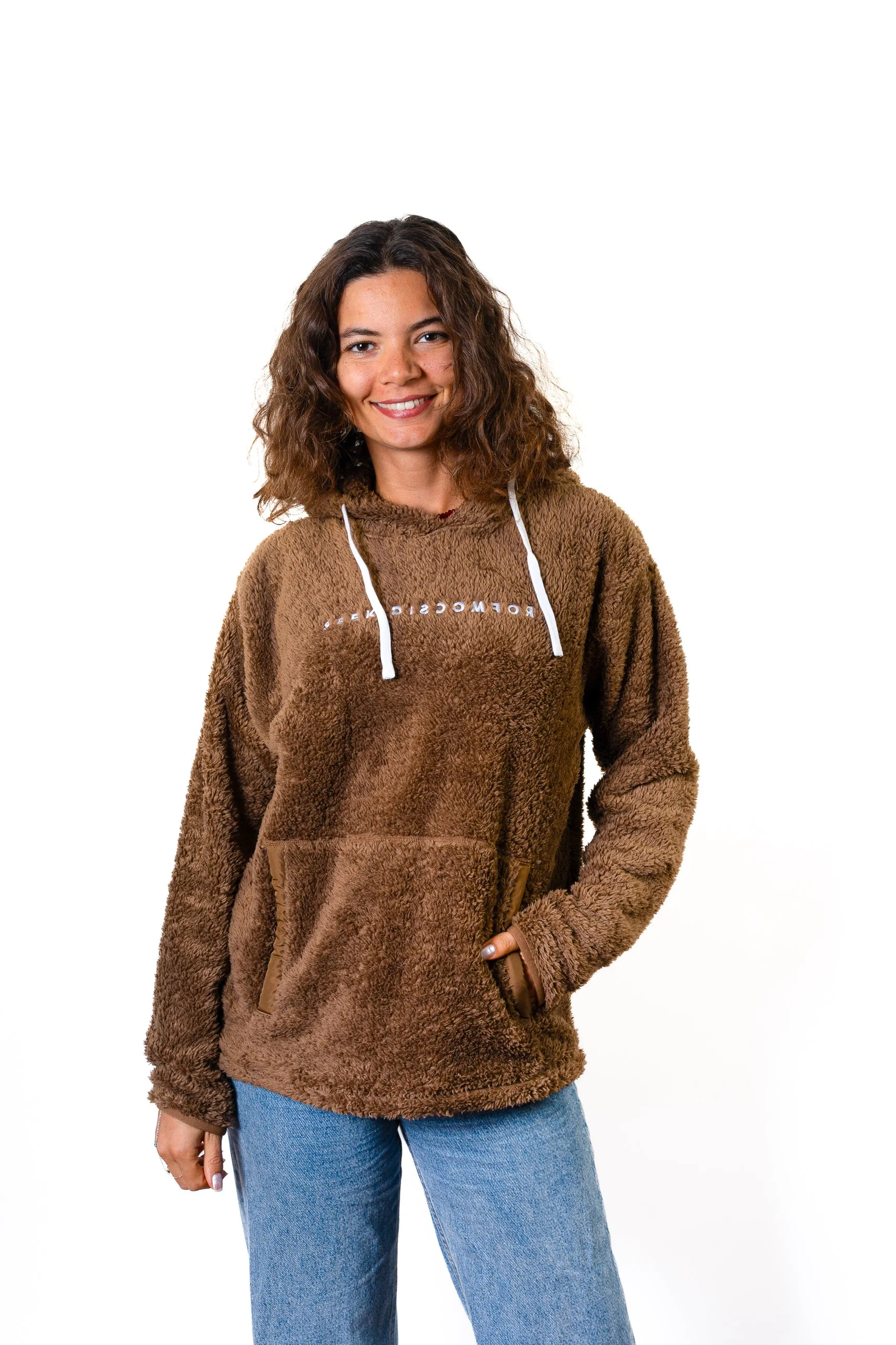 Brown Sherpa Hoodie sold by Seek Discomfort product image thumbnail 5