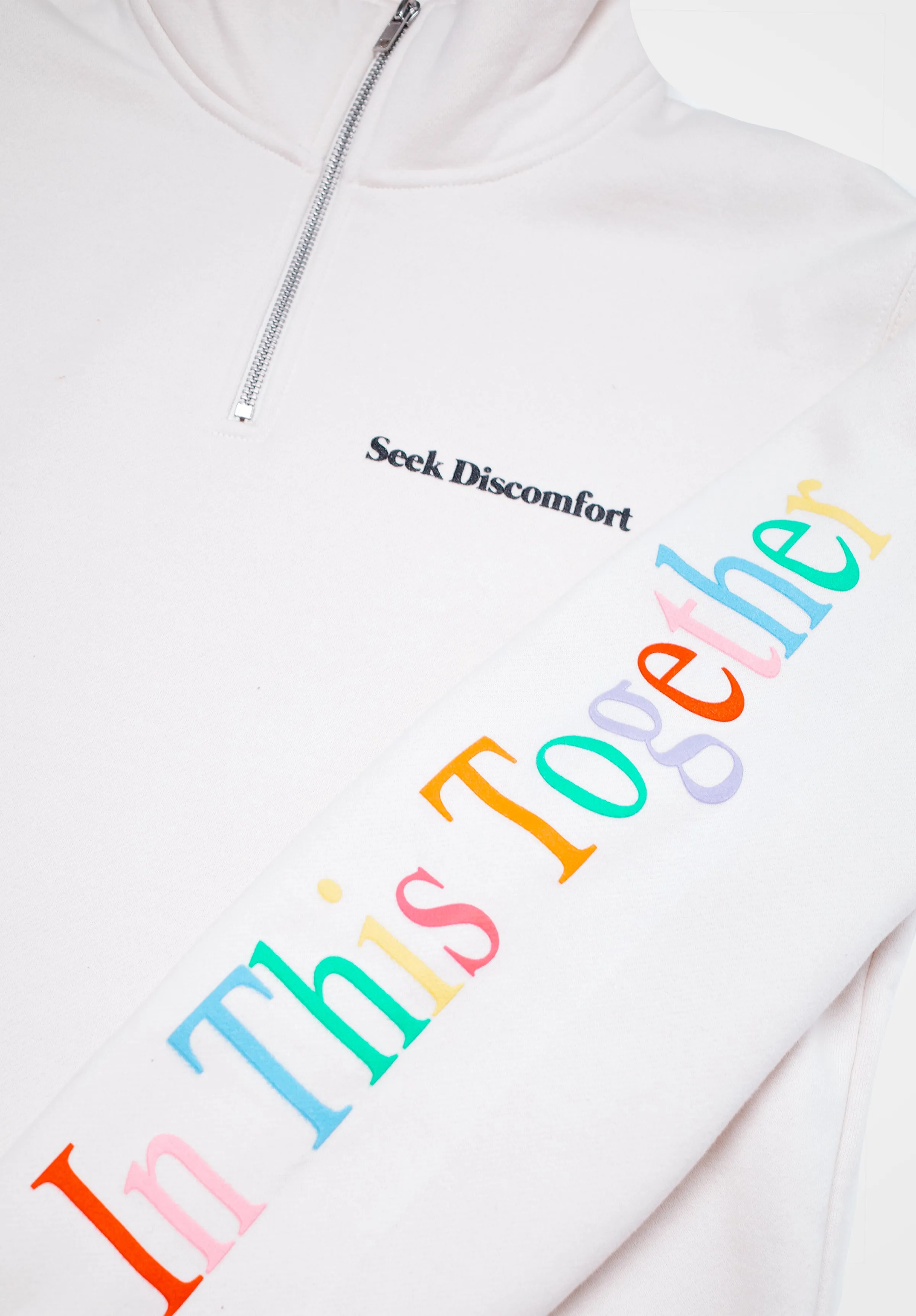 In This Together Half Zip Fleece sold by Seek Discomfort product image thumbnail 2