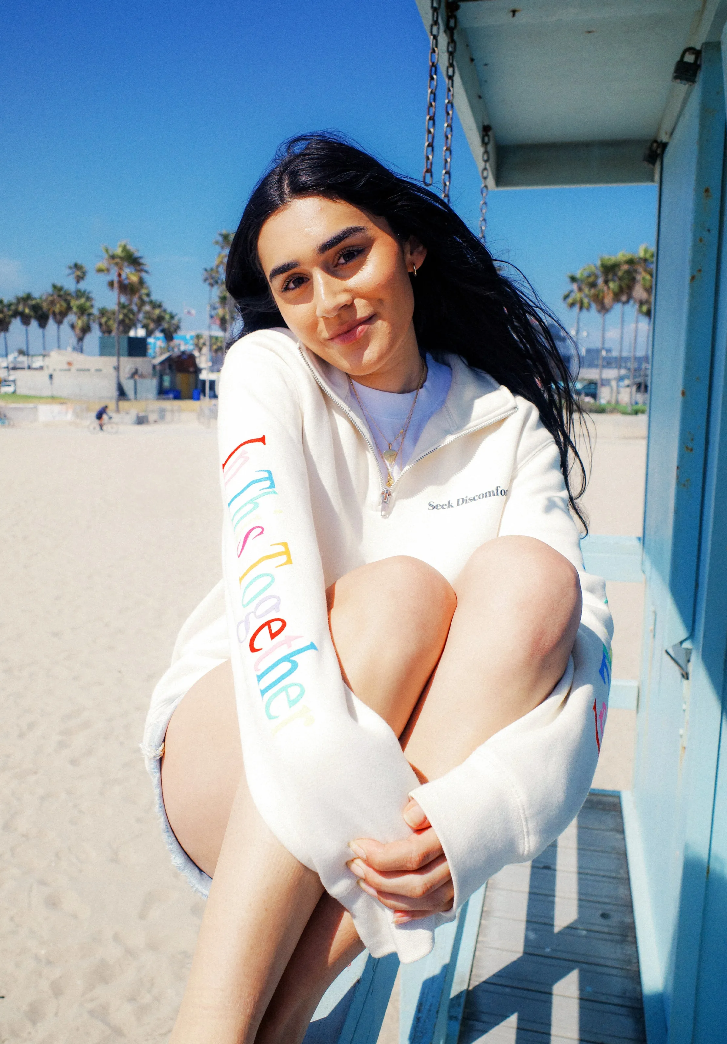 In This Together Half Zip Fleece sold by Seek Discomfort product image thumbnail 4