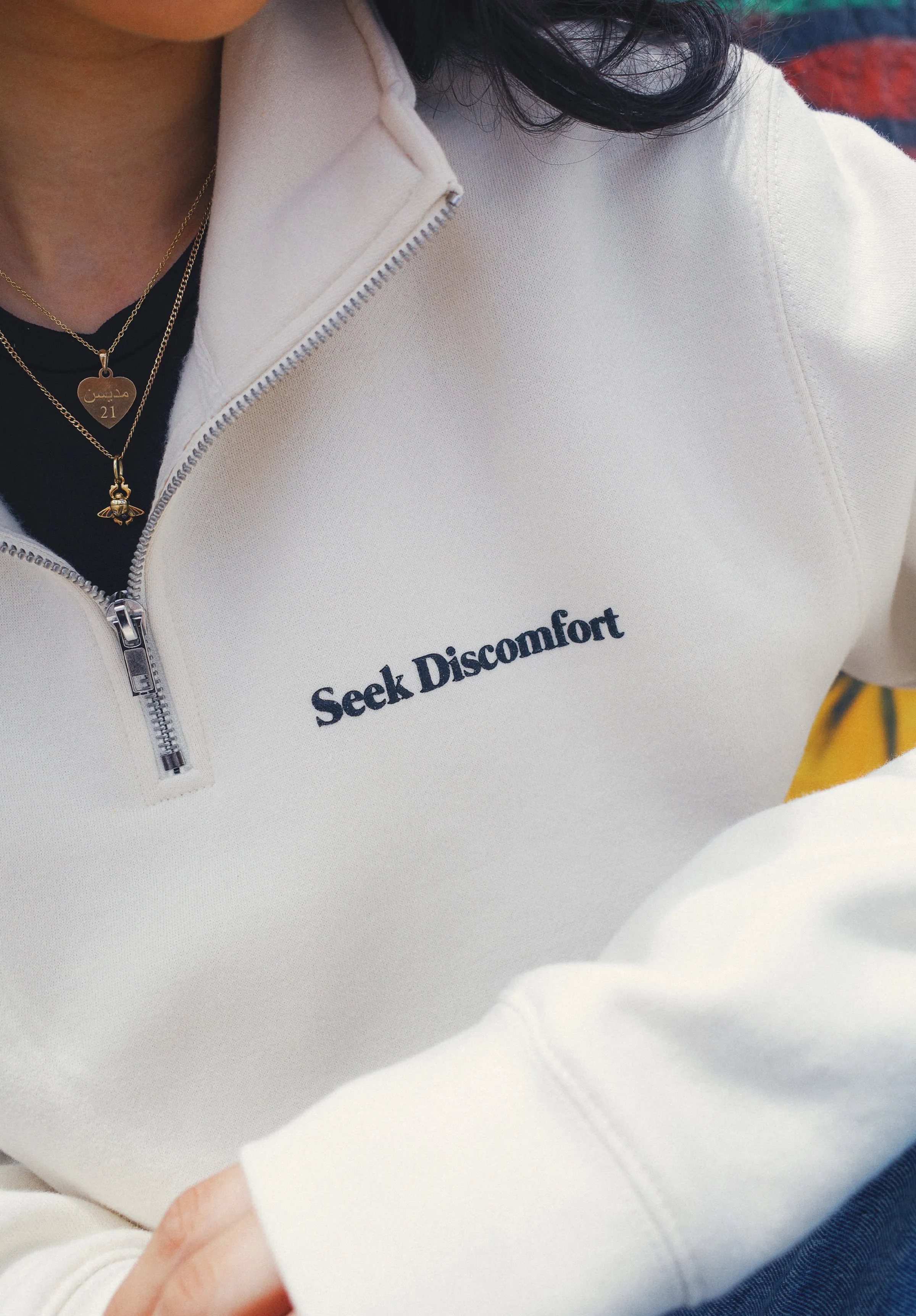 In This Together Half Zip Fleece sold by Seek Discomfort product image thumbnail 5