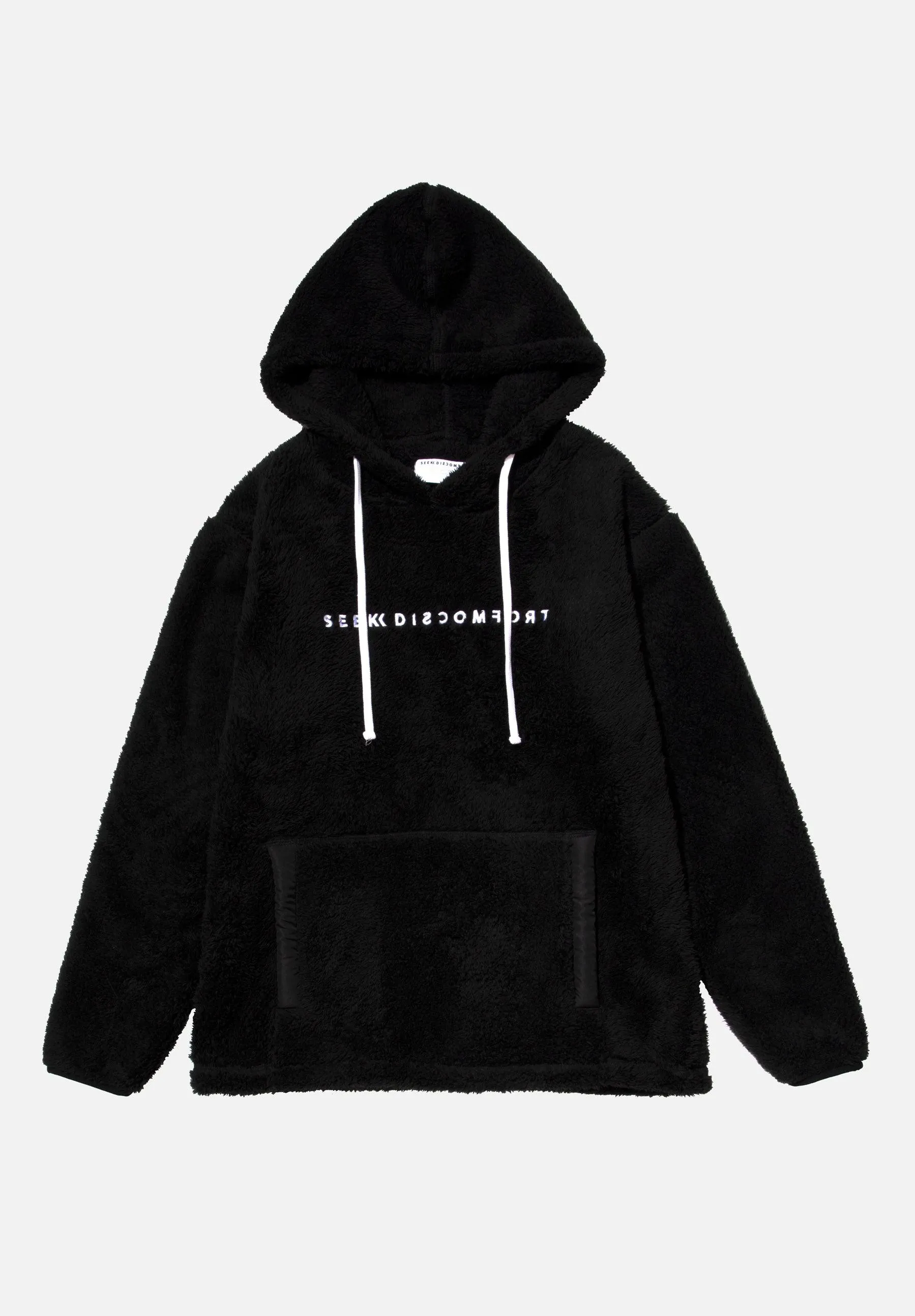 Black Sherpa Hoodie sold by Seek Discomfort