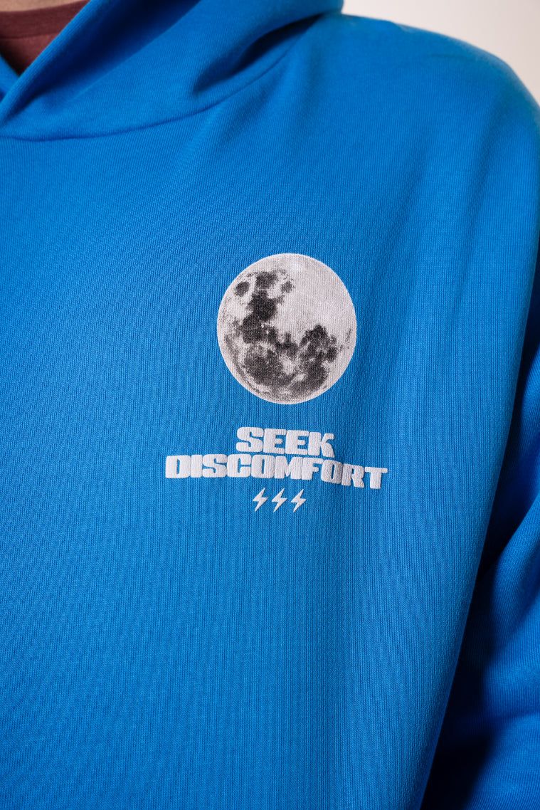 Blue Moonshot Hoodie sold by Seek Discomfort product image thumbnail 3