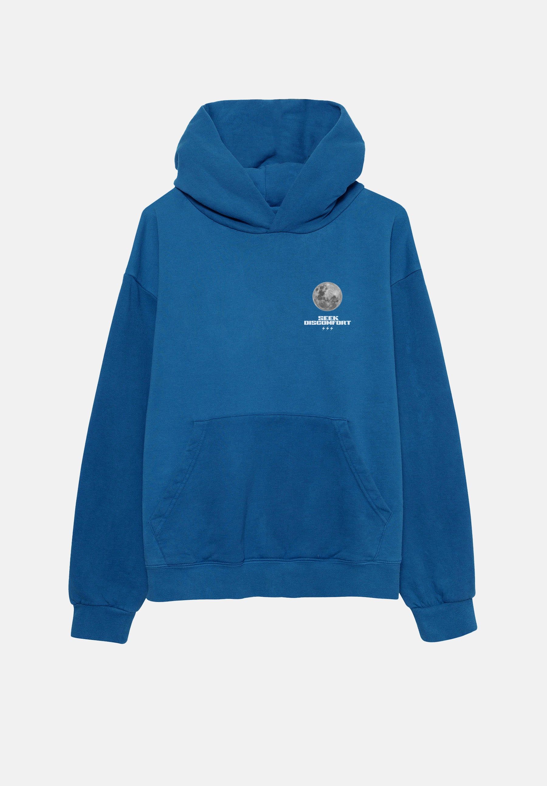 Blue Moonshot Hoodie sold by Seek Discomfort product image thumbnail 2