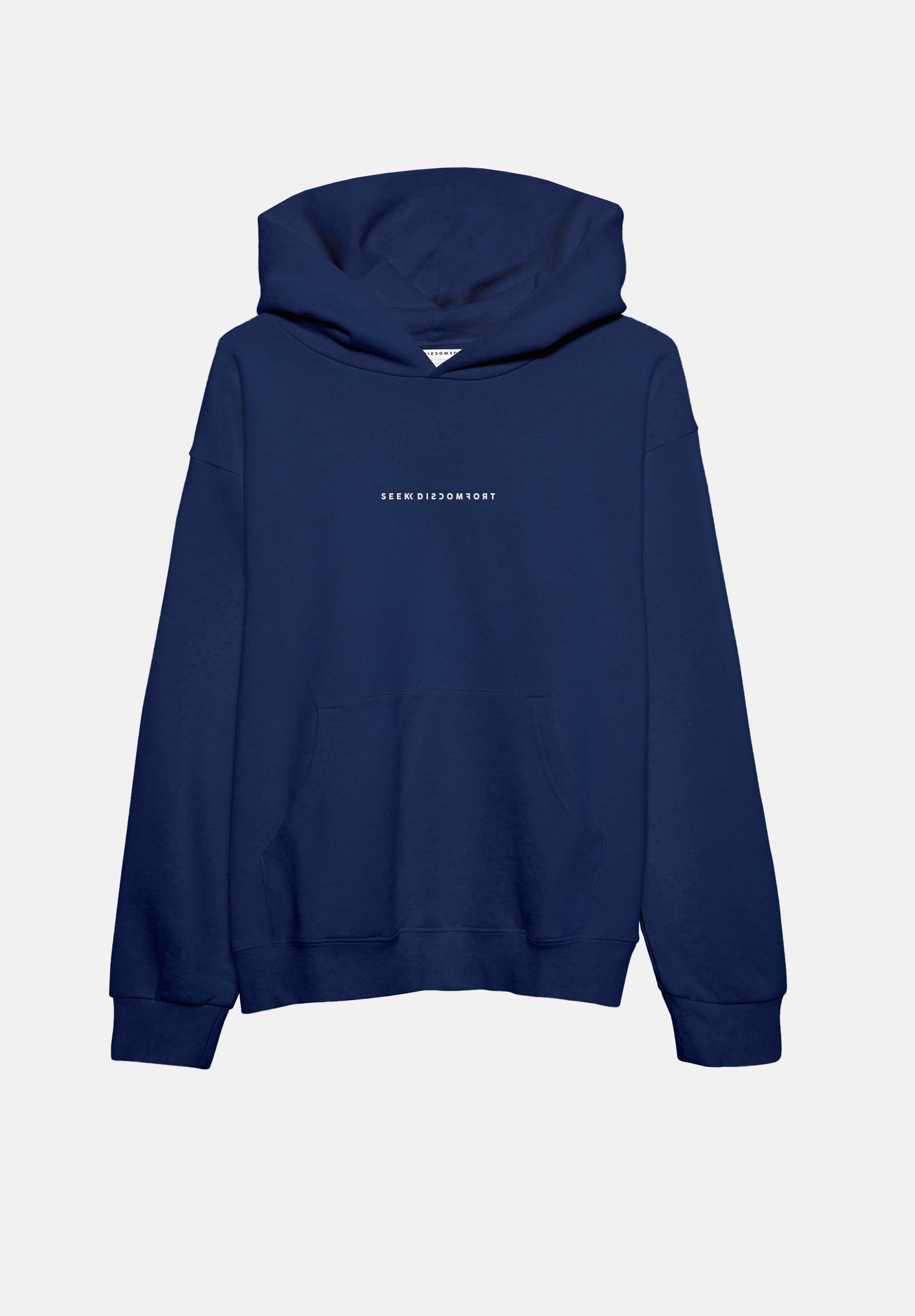 Navy 'Comfort Zone' Hoodie sold by Seek Discomfort product image thumbnail 2