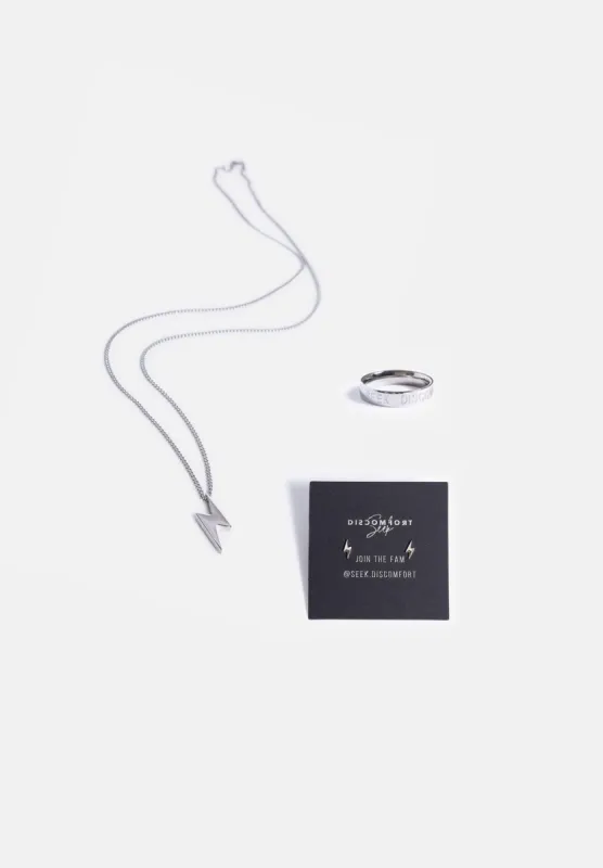 Jewelry Bundle - Silver (Ring, Necklace & Earring) sold by Seek Discomfort