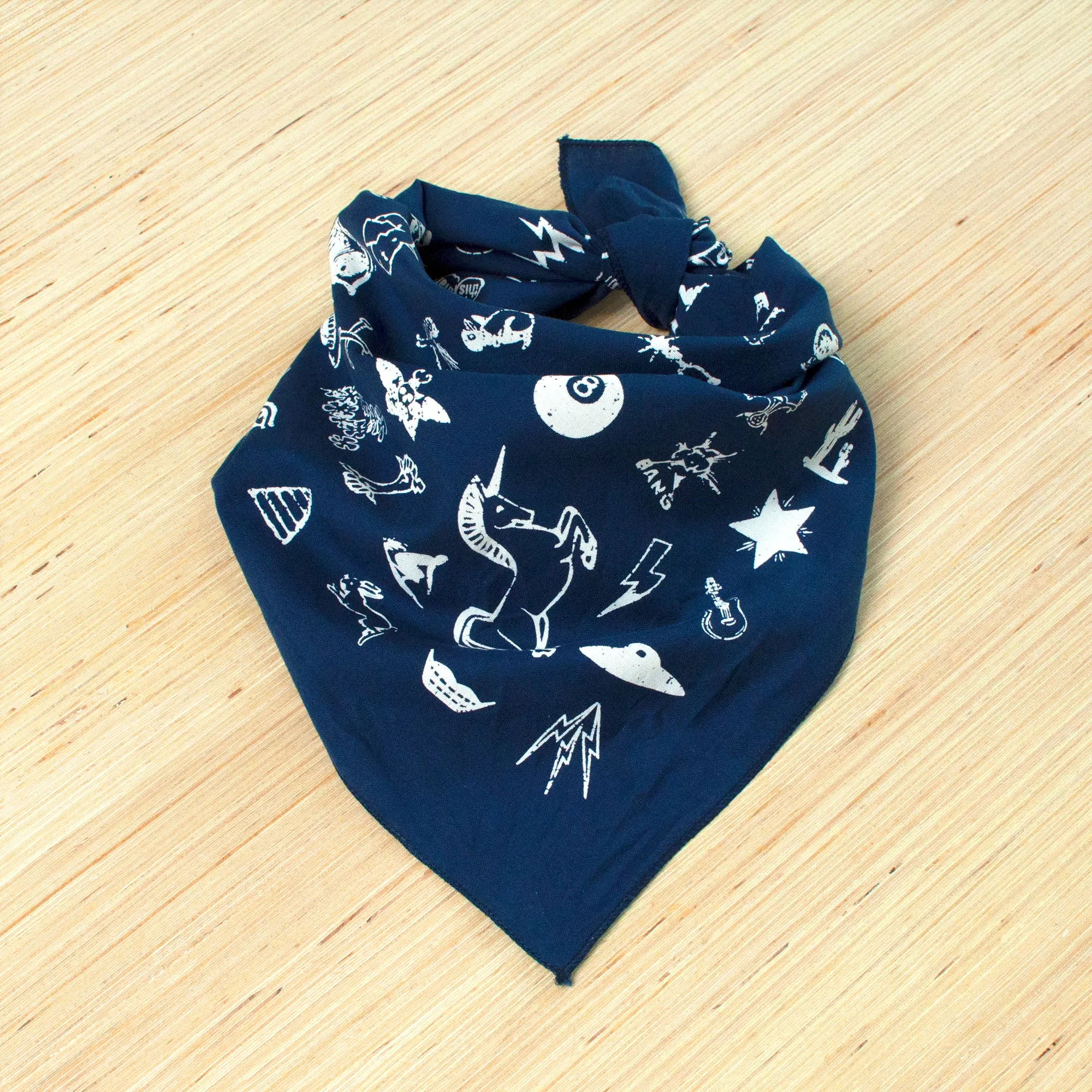 Navy Big Fun Bandana sold by Abracadana product image thumbnail 4