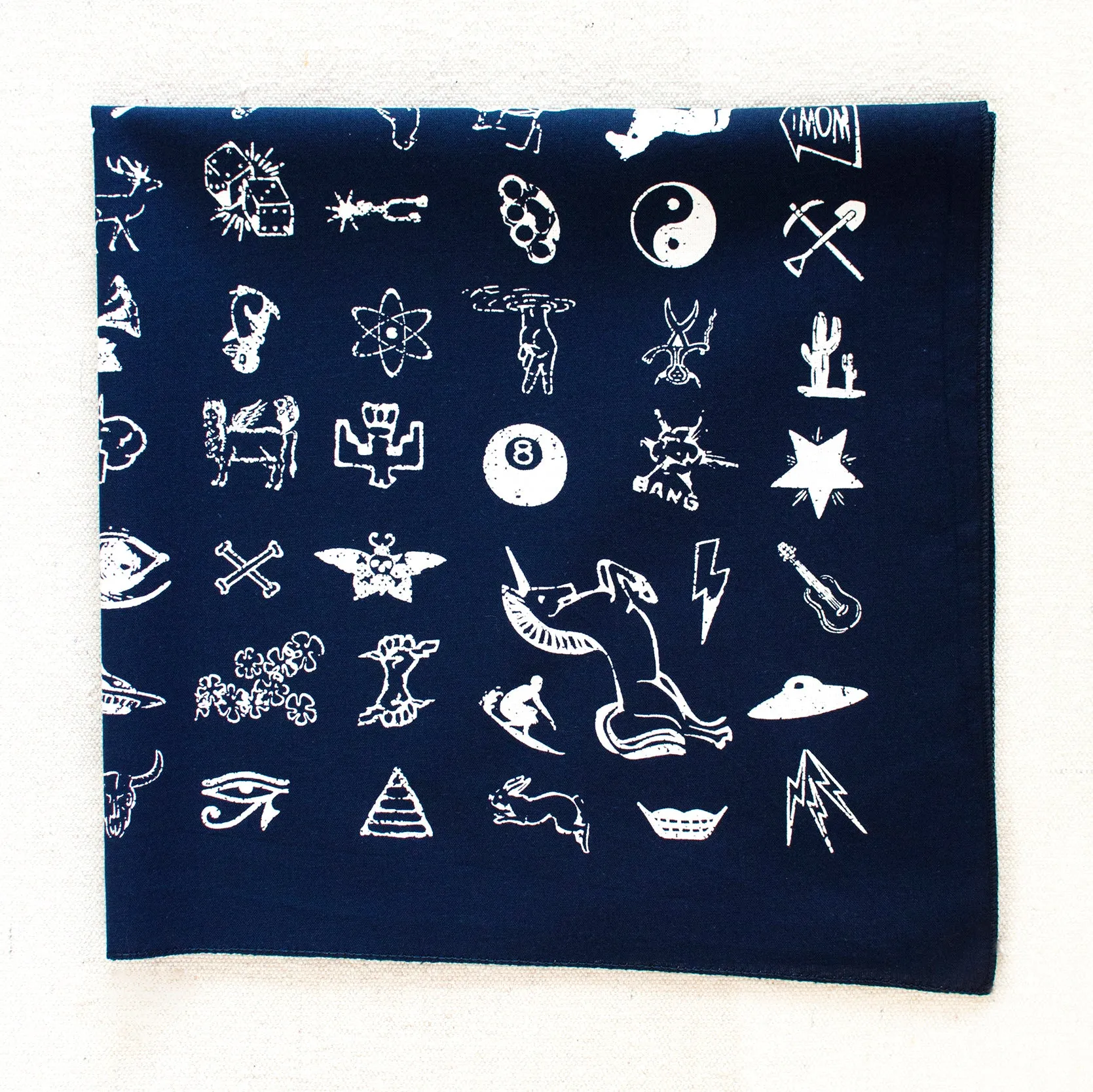 Navy Big Fun Bandana sold by Abracadana