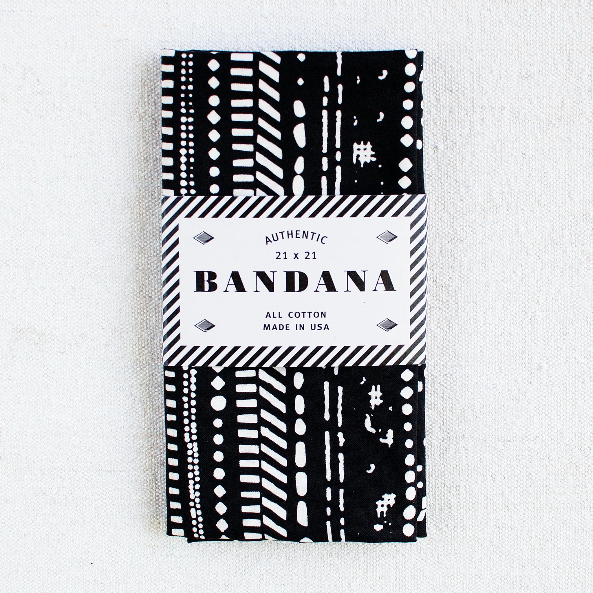 Black Dot Dash Bandana sold by Abracadana product image thumbnail 2
