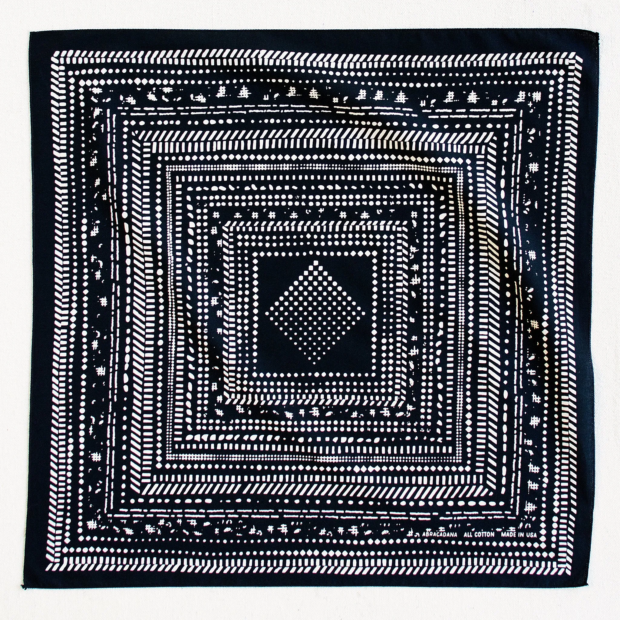 Black Dot Dash Bandana sold by Abracadana product image thumbnail 3
