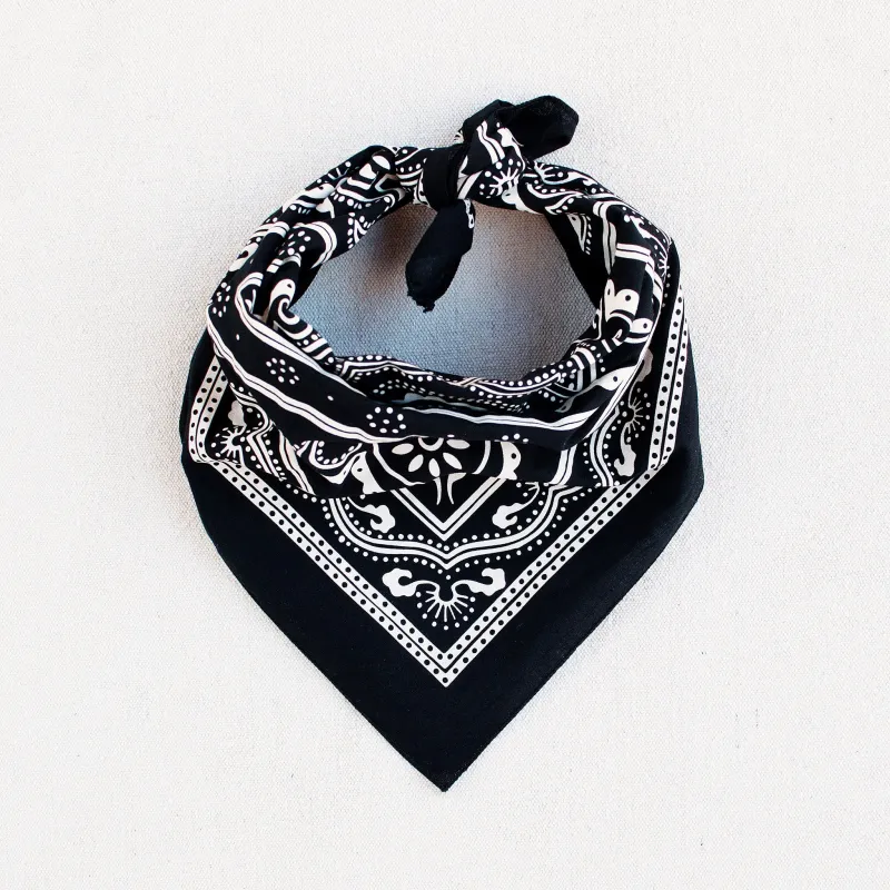 Western Bandana- Black sold by Abracadana