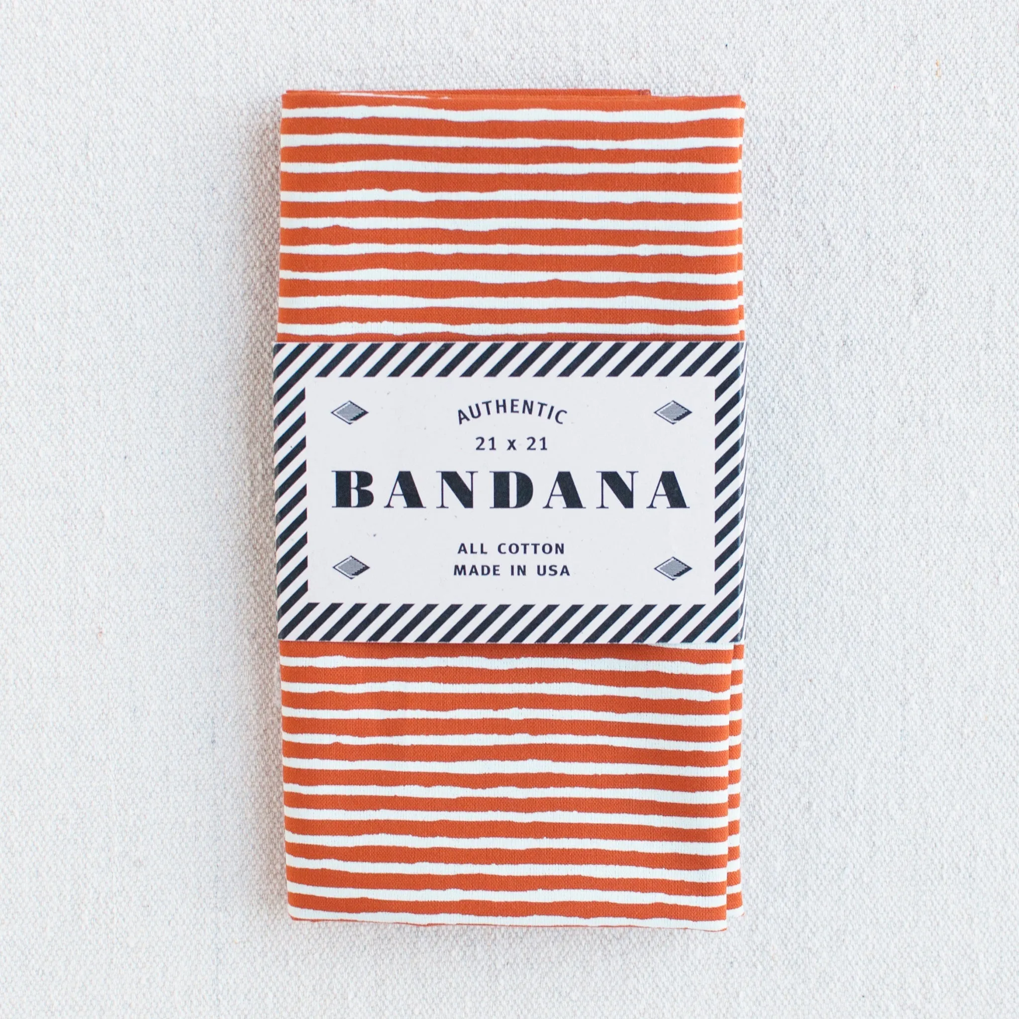Striped Bandana- Marmalade Orange sold by Abracadana product image thumbnail 2