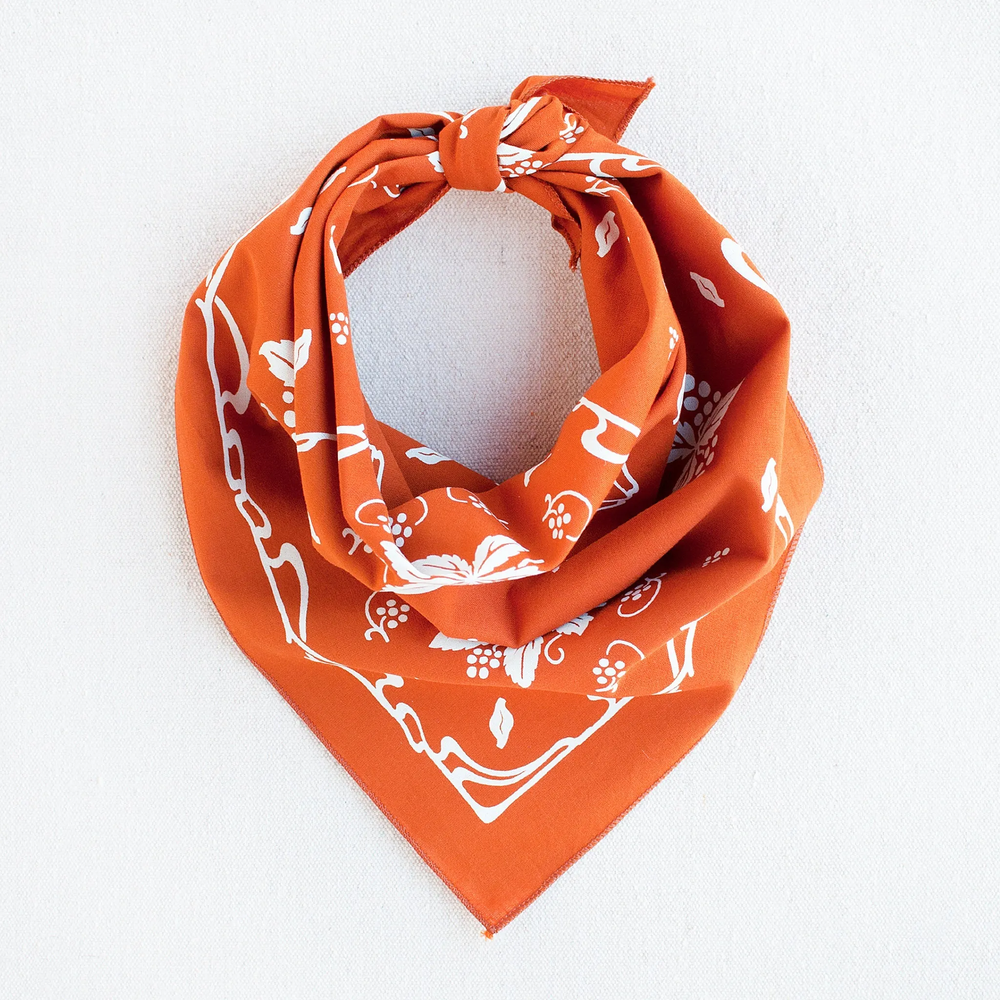 New Leaf Bandana- Marmalade Orange sold by Abracadana