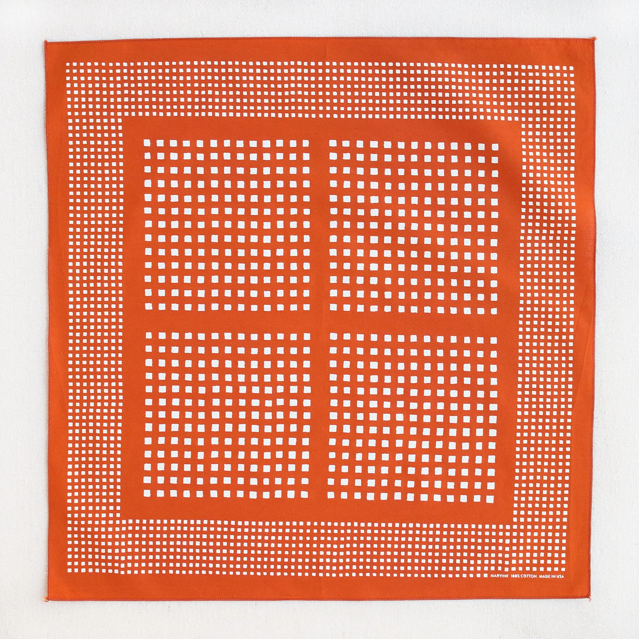 Windowpane Bandana- Marmalade Orange sold by Abracadana product image thumbnail 3