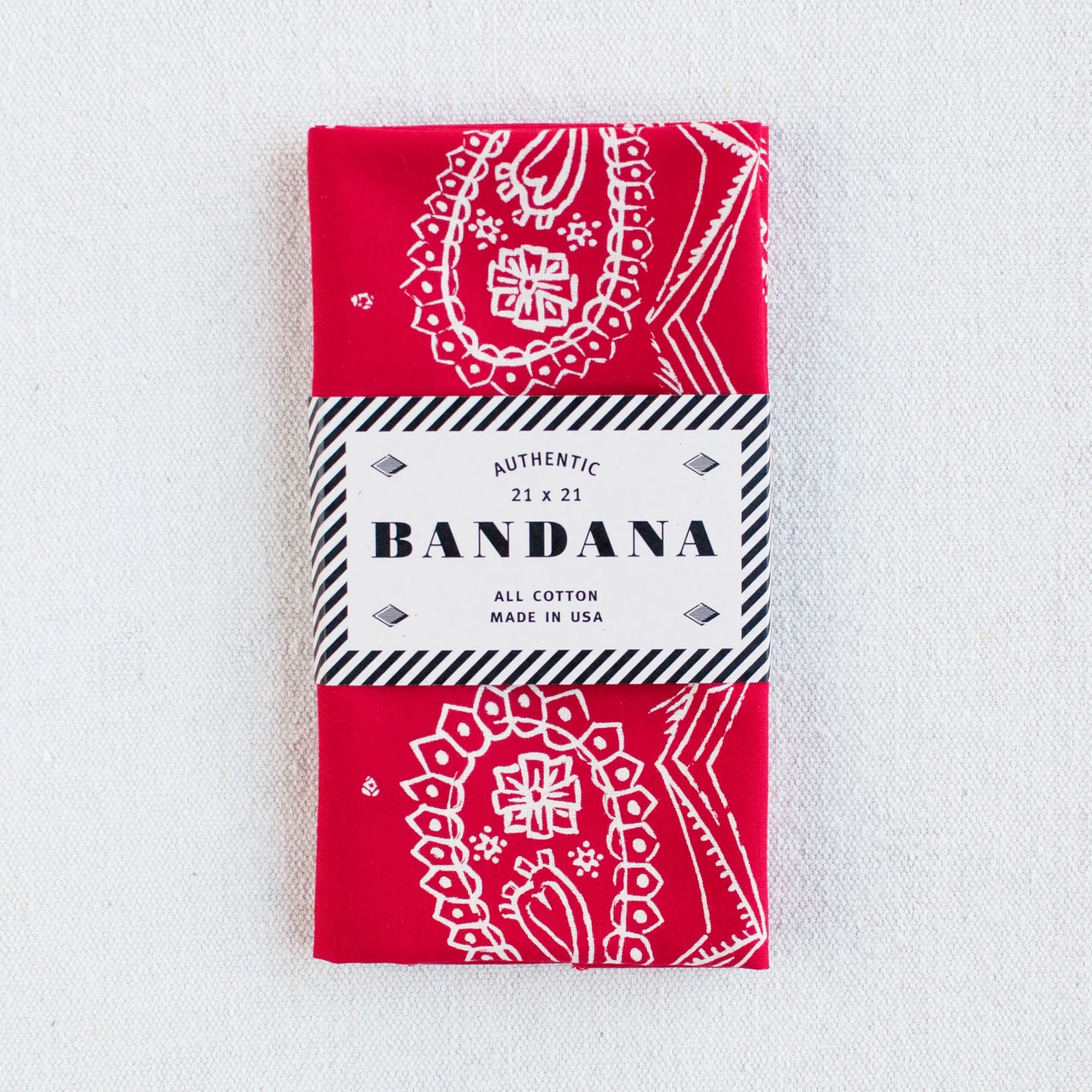 Red Sketched Paisley Bandana sold by Abracadana product image thumbnail 2