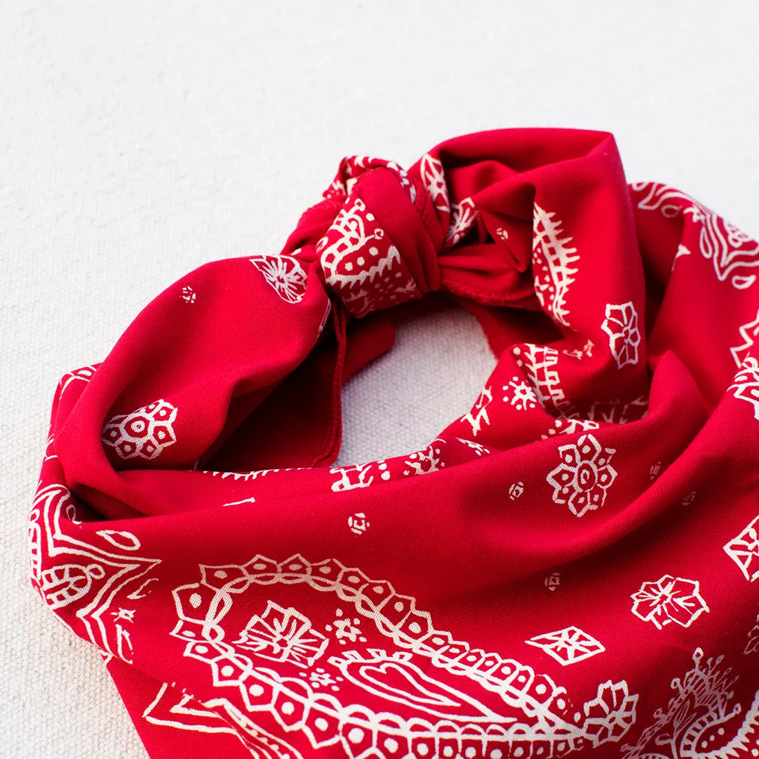 Red Sketched Paisley Bandana sold by Abracadana product image thumbnail 3