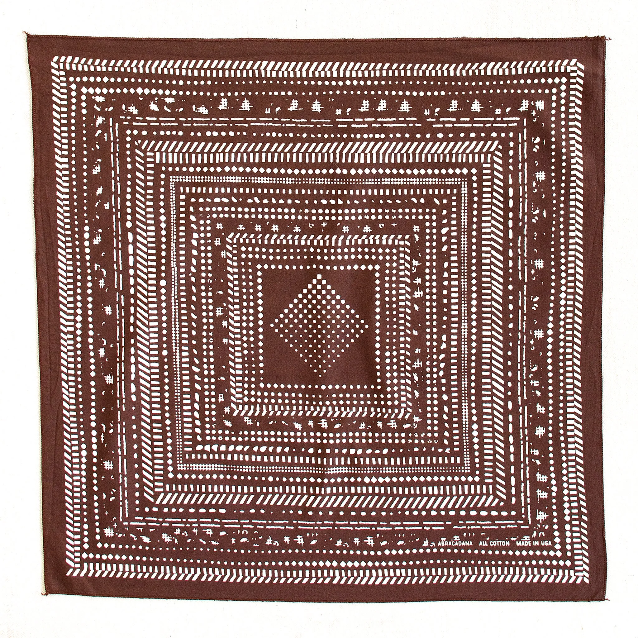 Brown Dot Dash Bandana sold by Abracadana product image thumbnail 4