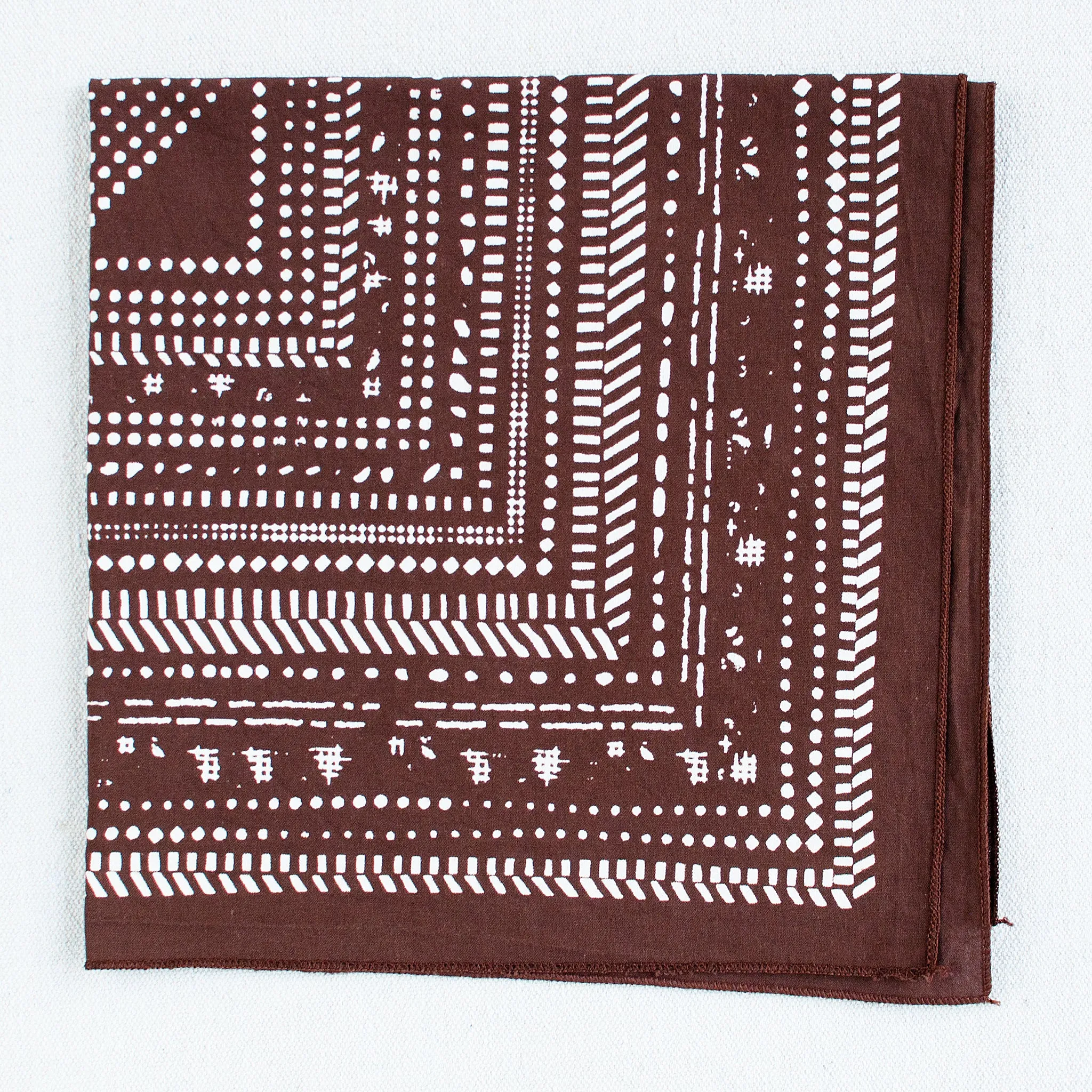 Brown Dot Dash Bandana sold by Abracadana product image thumbnail 2