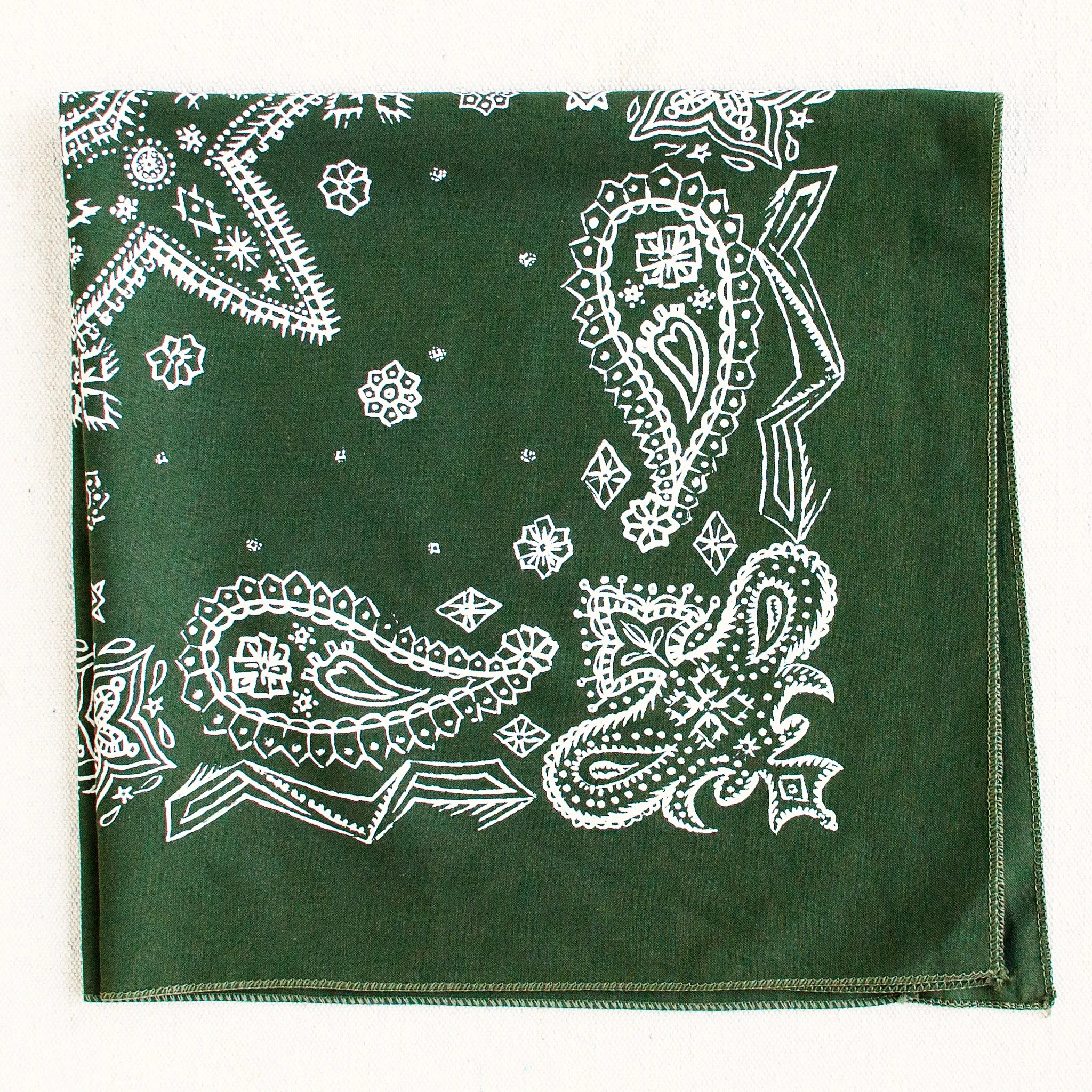 Olive Sketched Paisley Bandana sold by Abracadana product image thumbnail 2