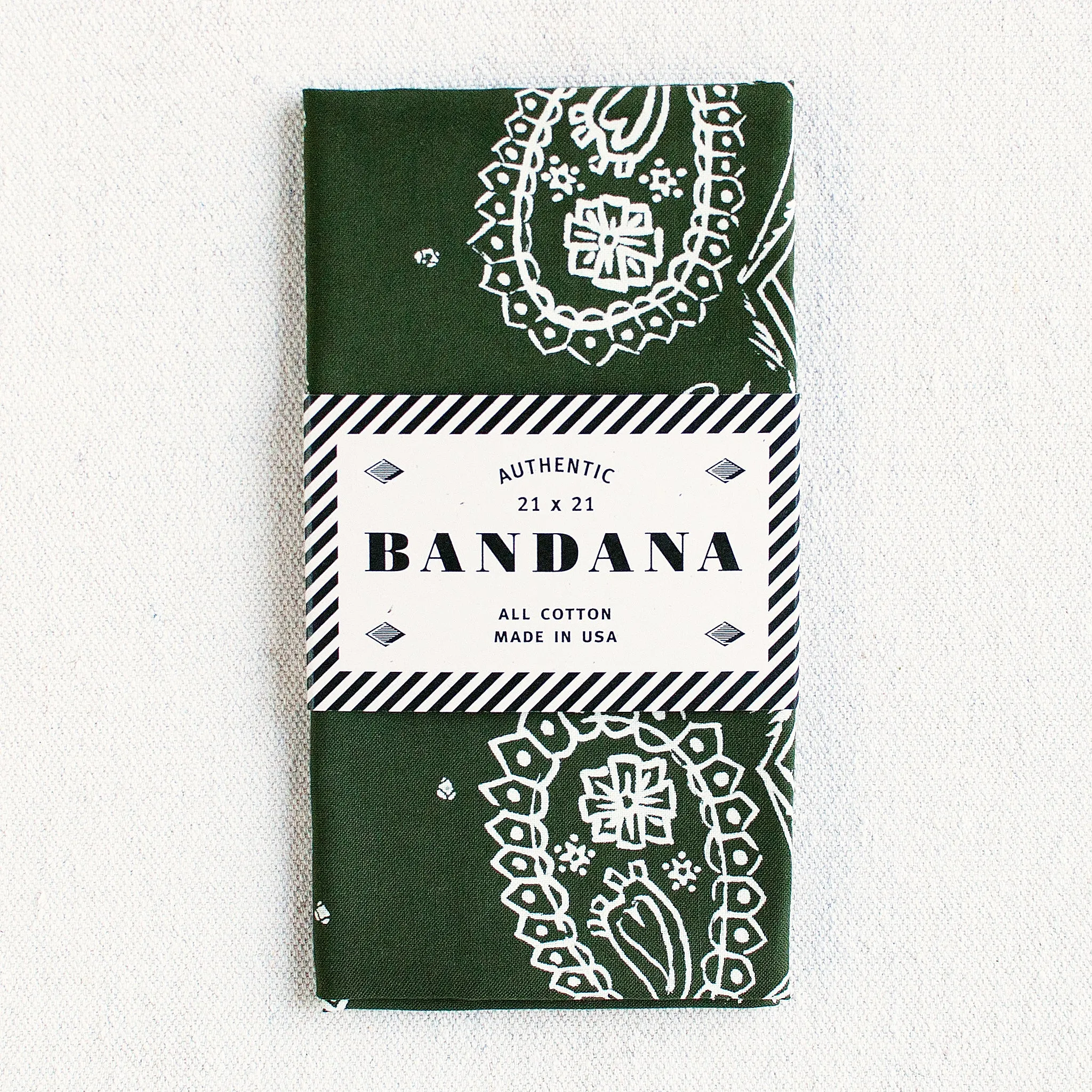 Olive Sketched Paisley Bandana sold by Abracadana product image thumbnail 3