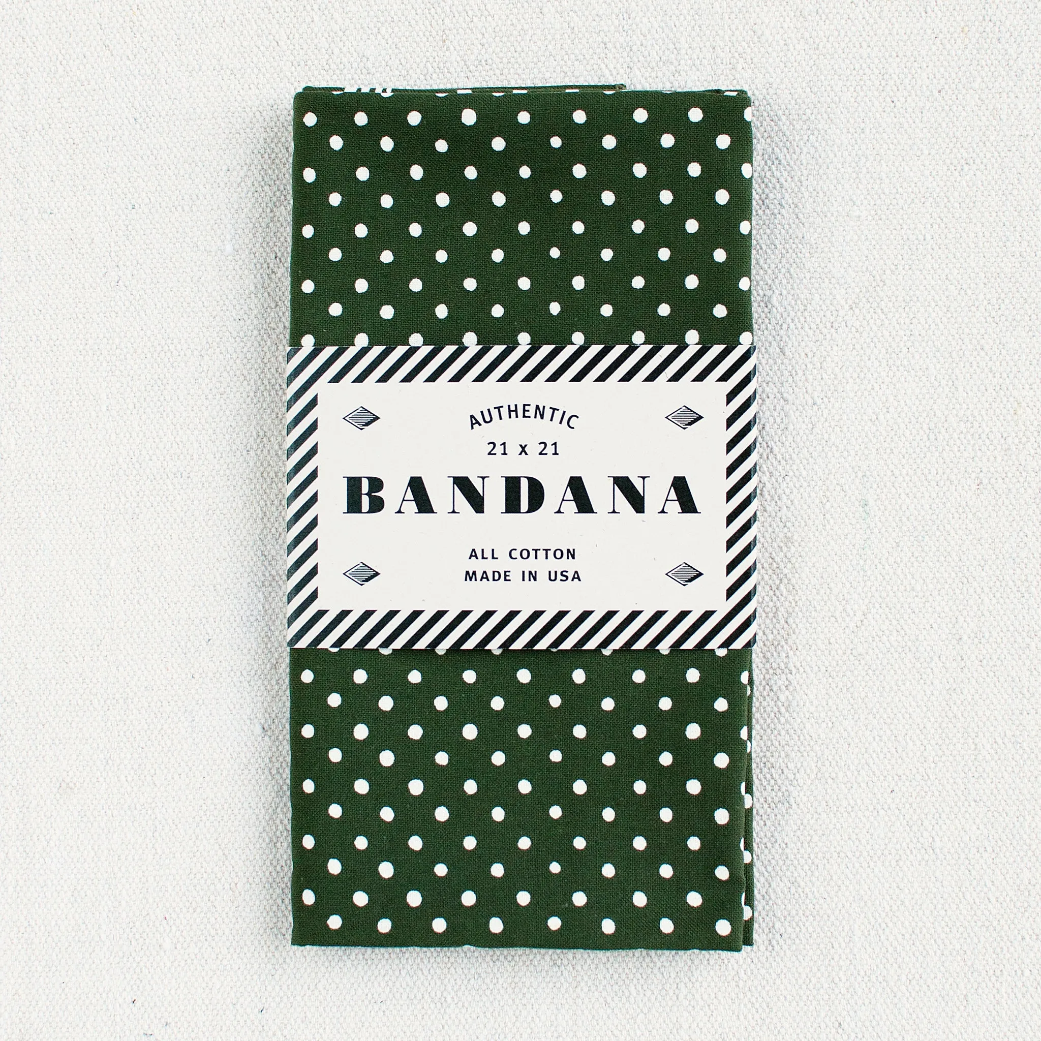 Olive Polka Dot Bandana sold by Abracadana product image thumbnail 3