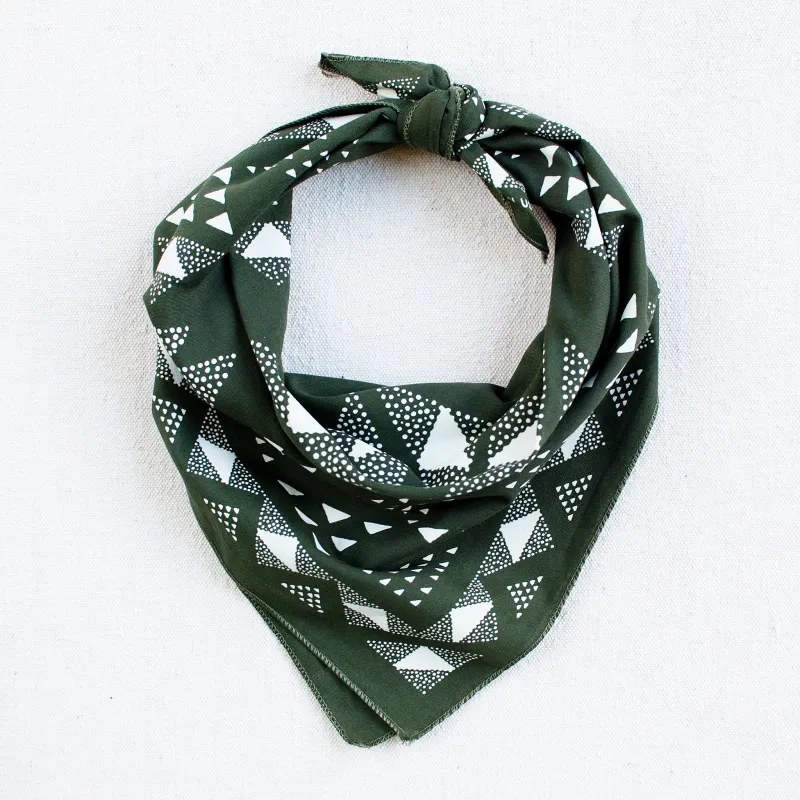 Olive Quilt Bandana sold by Abracadana