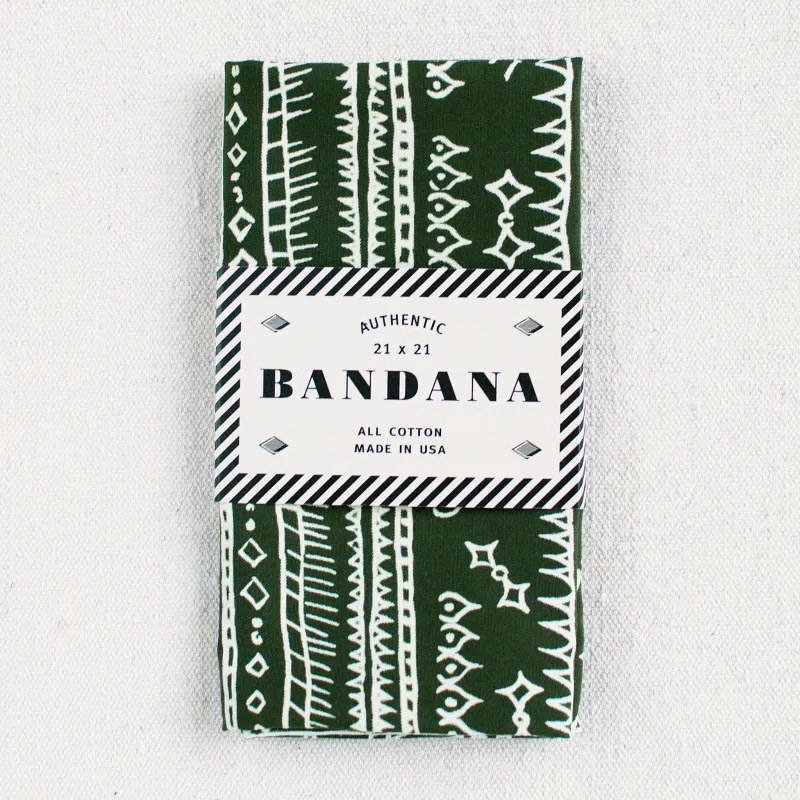 Olive Diamond Bandana sold by Abracadana