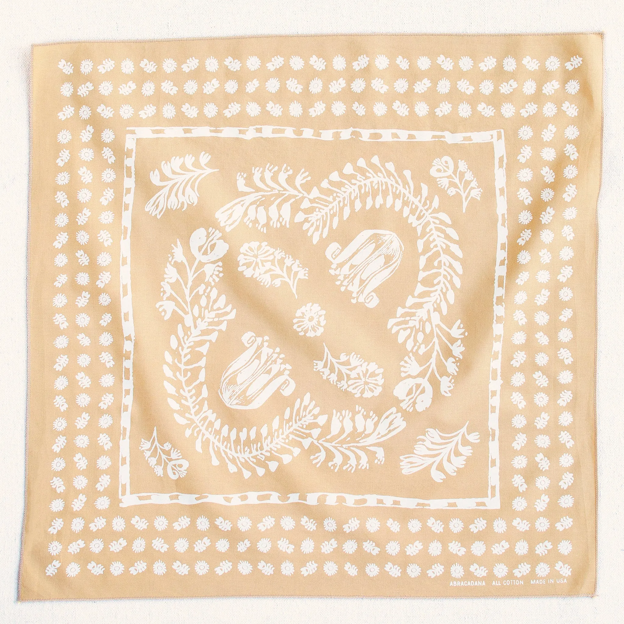 Sand Floral Bandana sold by Abracadana product image thumbnail 4
