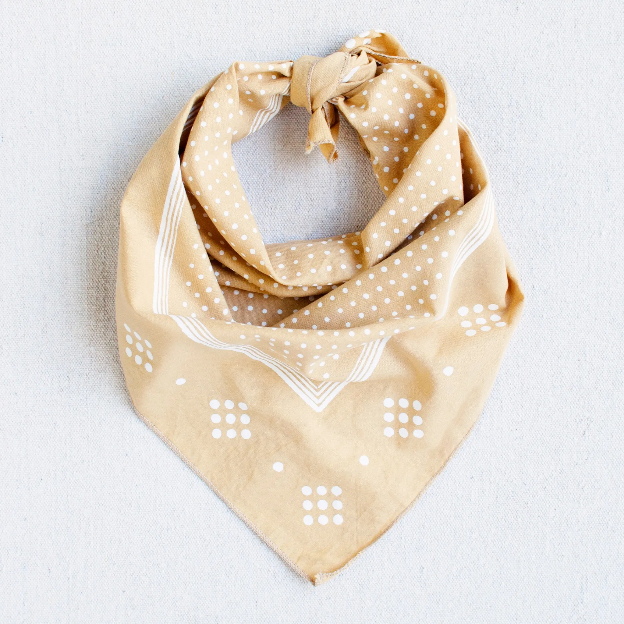 Sand Polka Dot Bandana sold by Abracadana